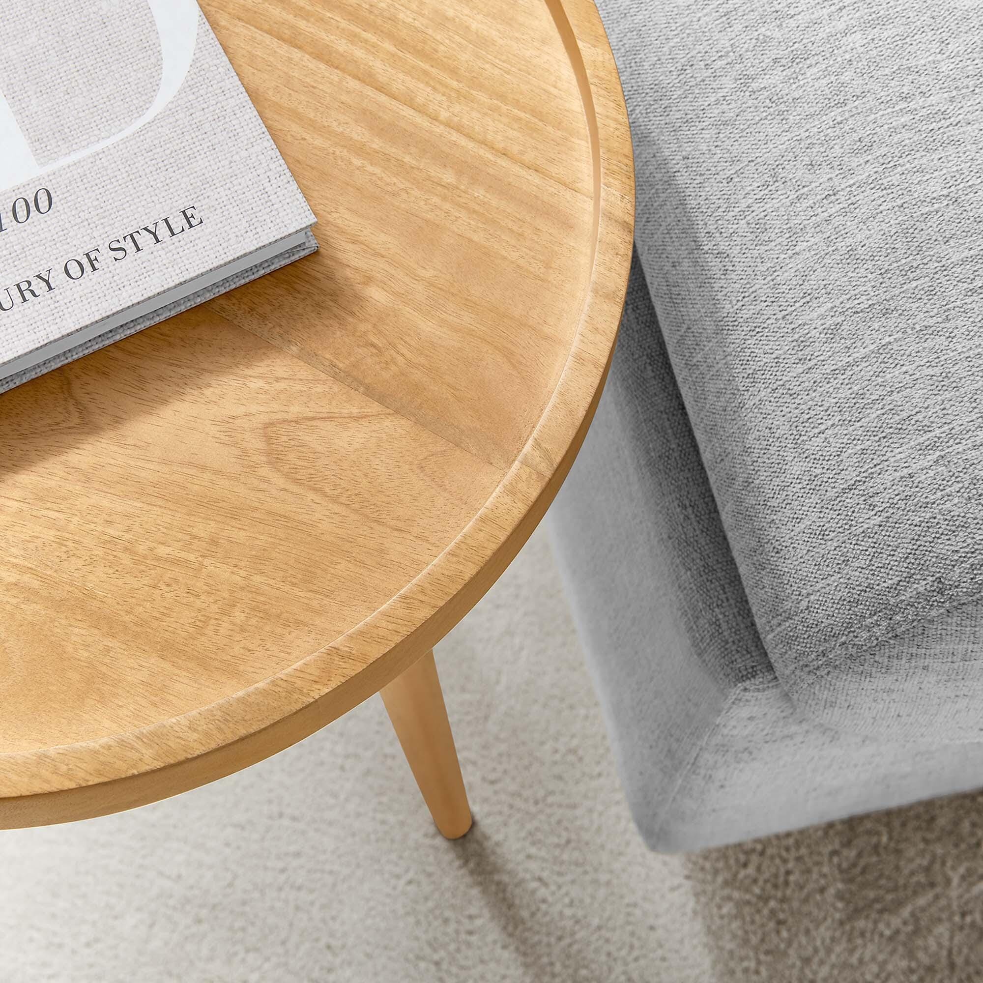 Modway Chiro Side Table, Natural, large