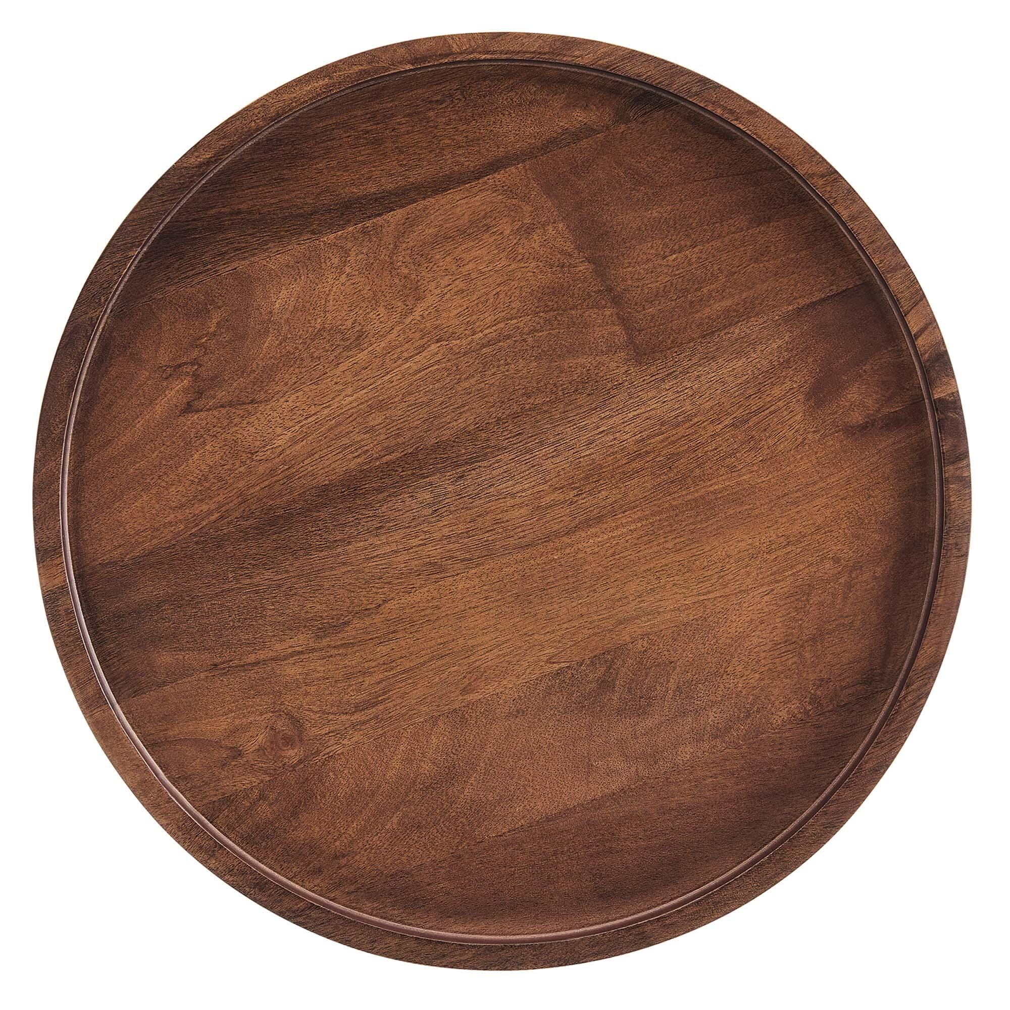 Modway Chiro Side Table, Walnut, large
