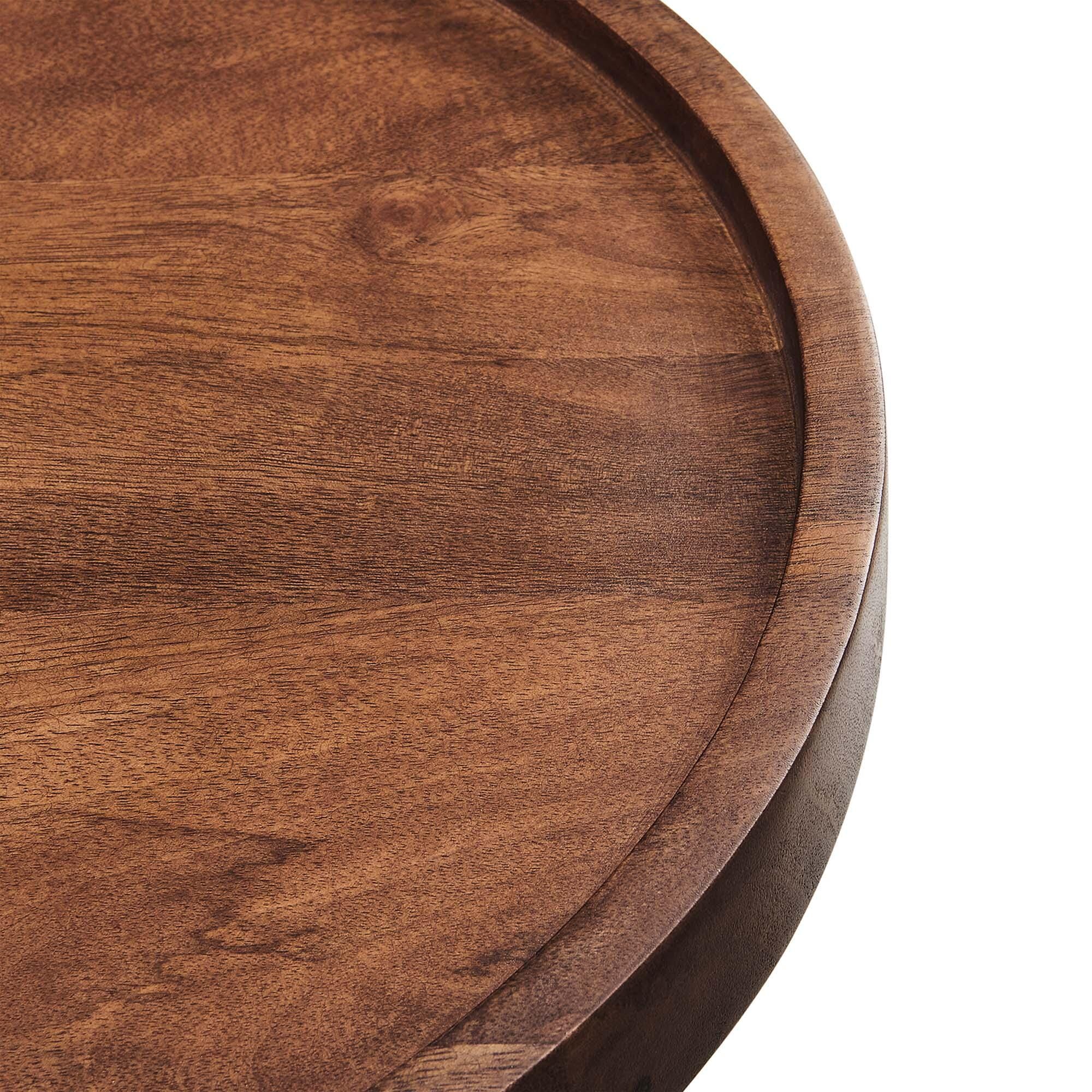 Modway Chiro Side Table, Walnut, large
