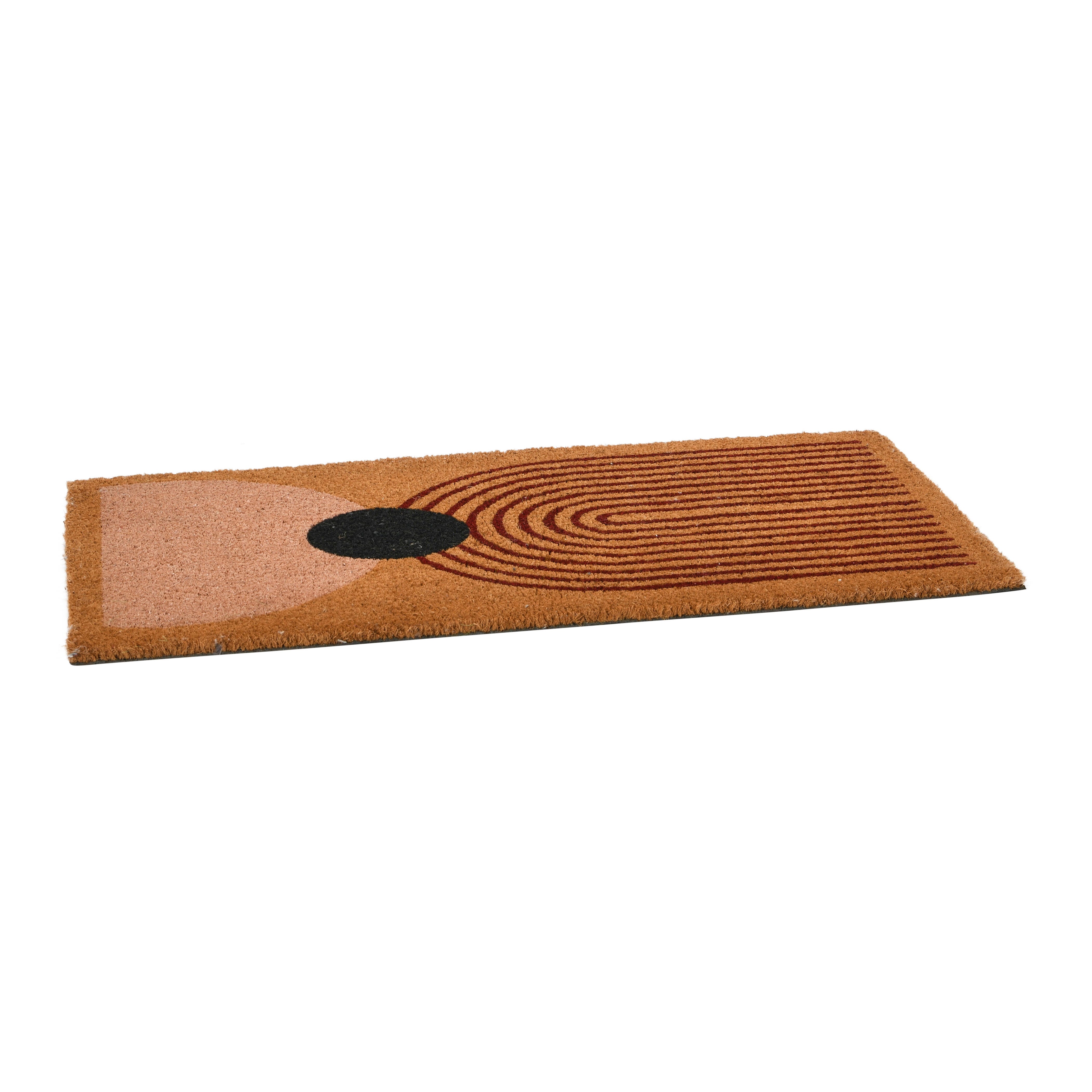 Storied Home Abstract Print Coir 32" x 16" Doormat, , large