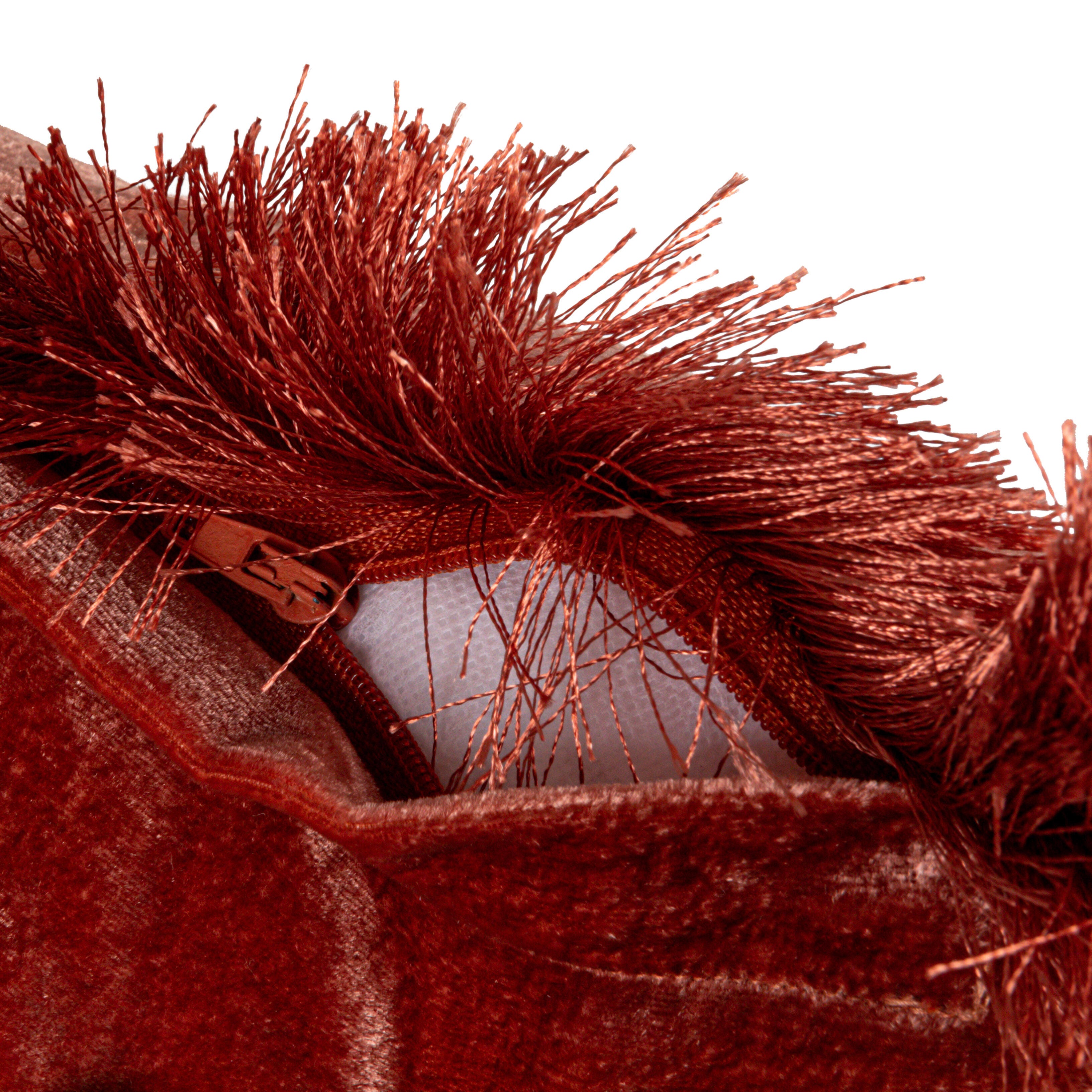 Storied Home Charm Eyelash Fringe Pillow, , large
