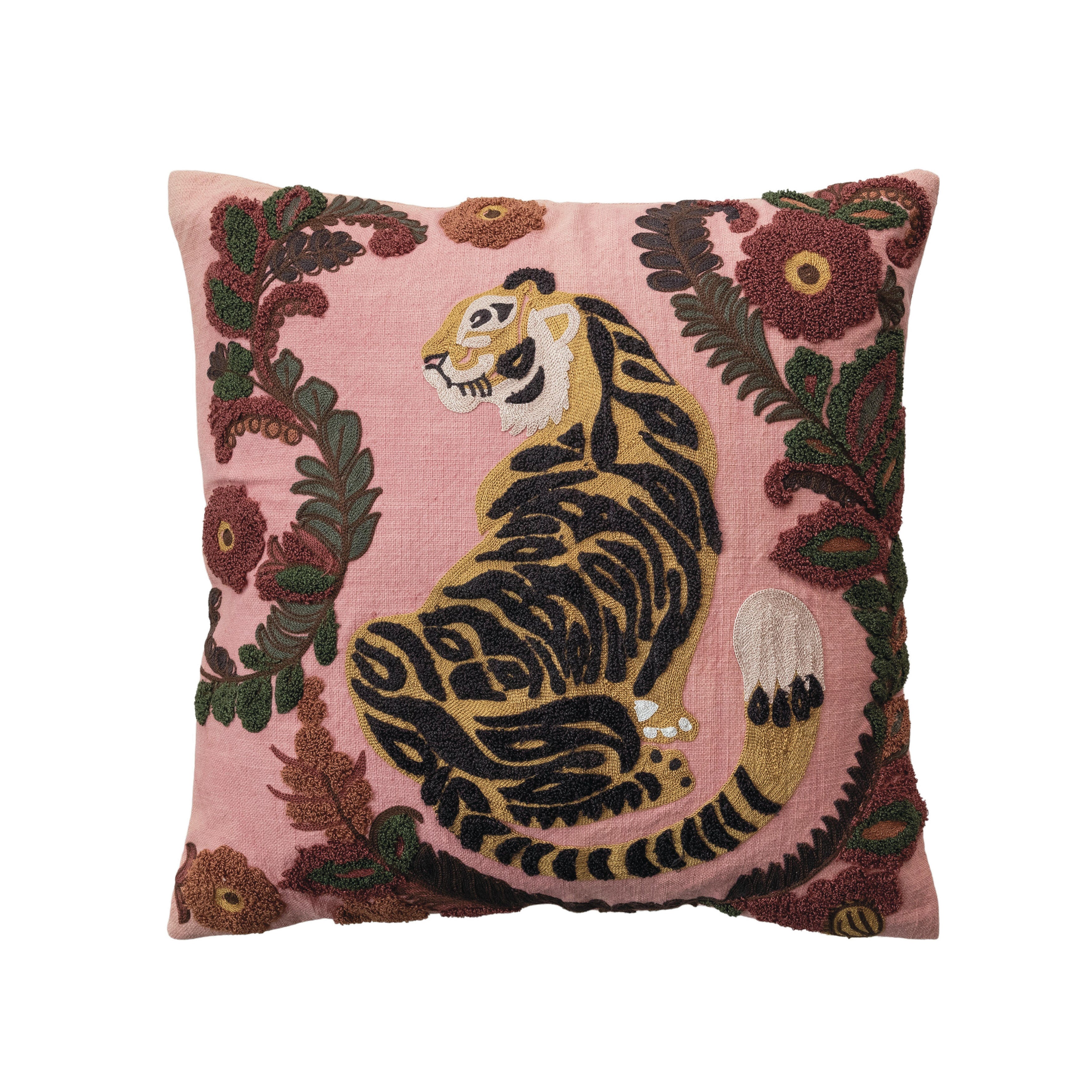 Storied Home Cotton Slub Pillow