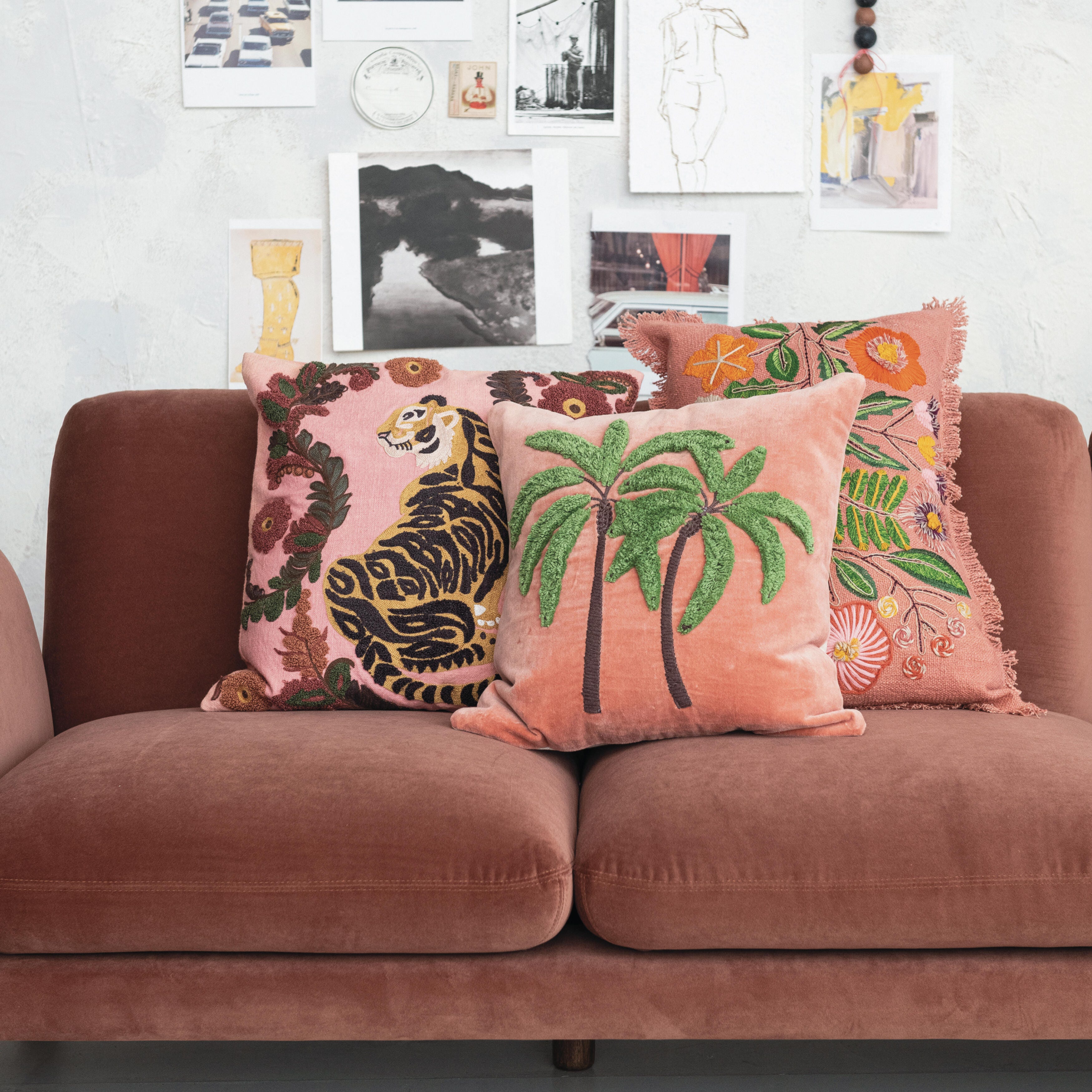 Storied Home Cotton Slub Pillow - Thumbnail 5