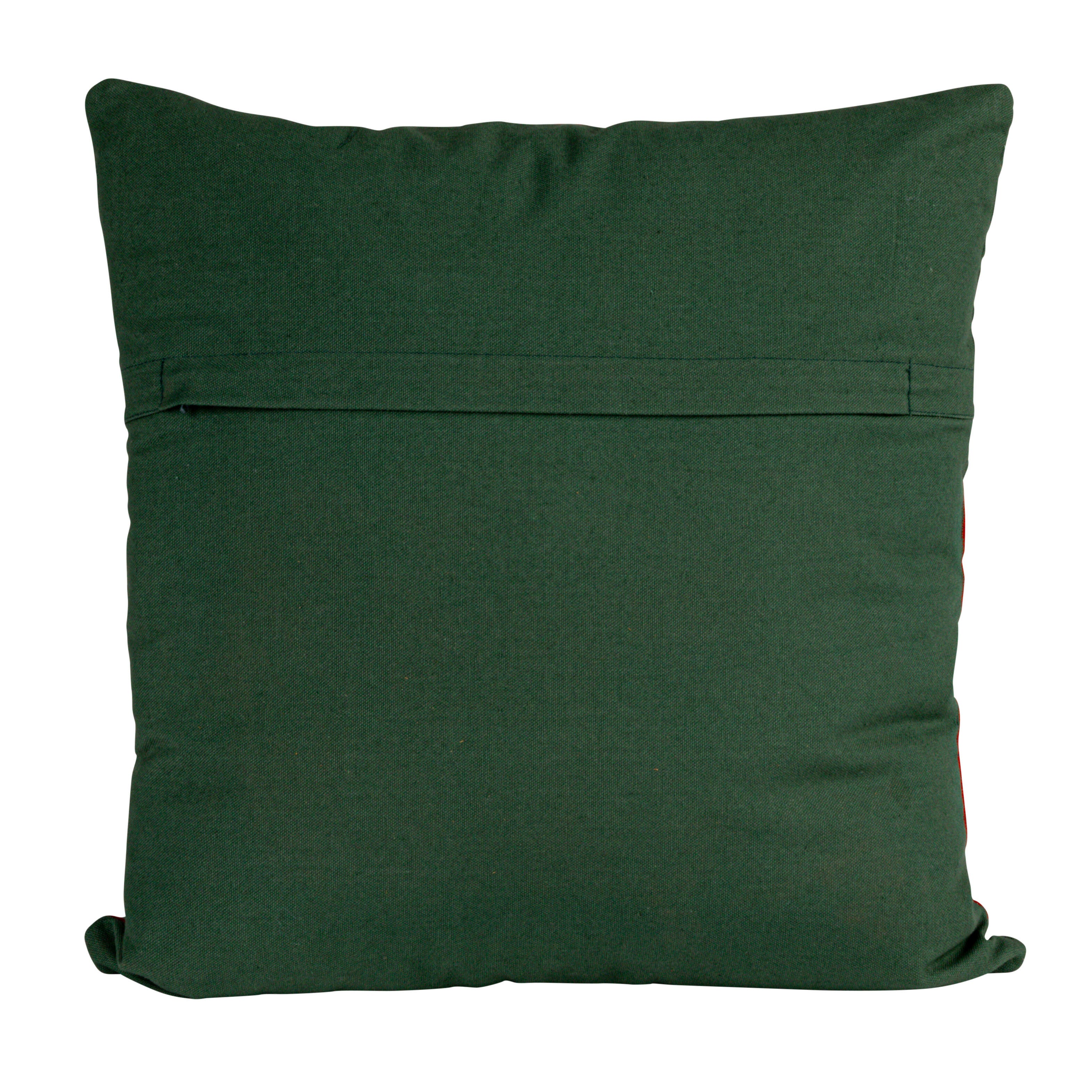 Storied Home Square Embroidered Pillow, , large