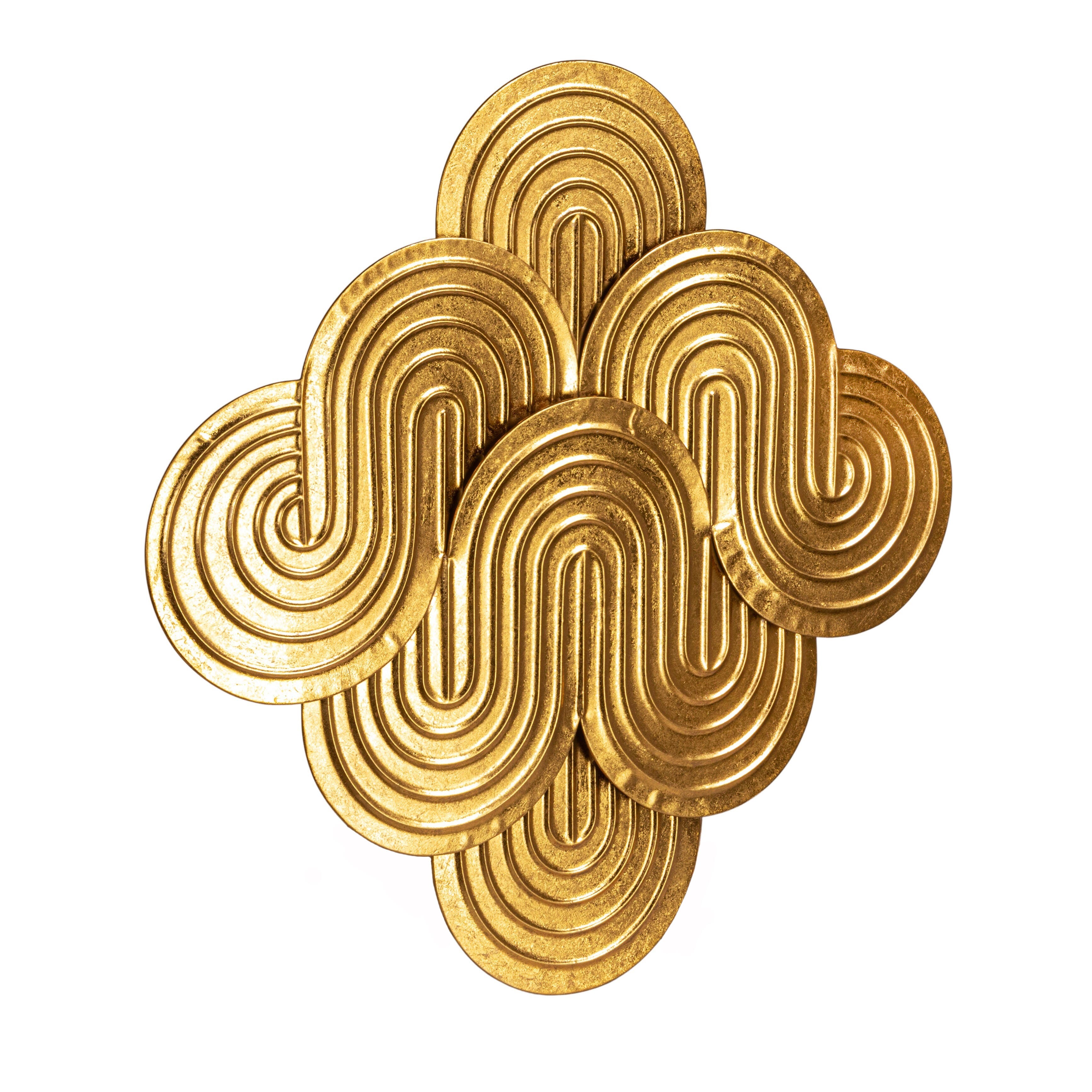 Storied Home Decorative Waves Wall Art 1" x 31", , large