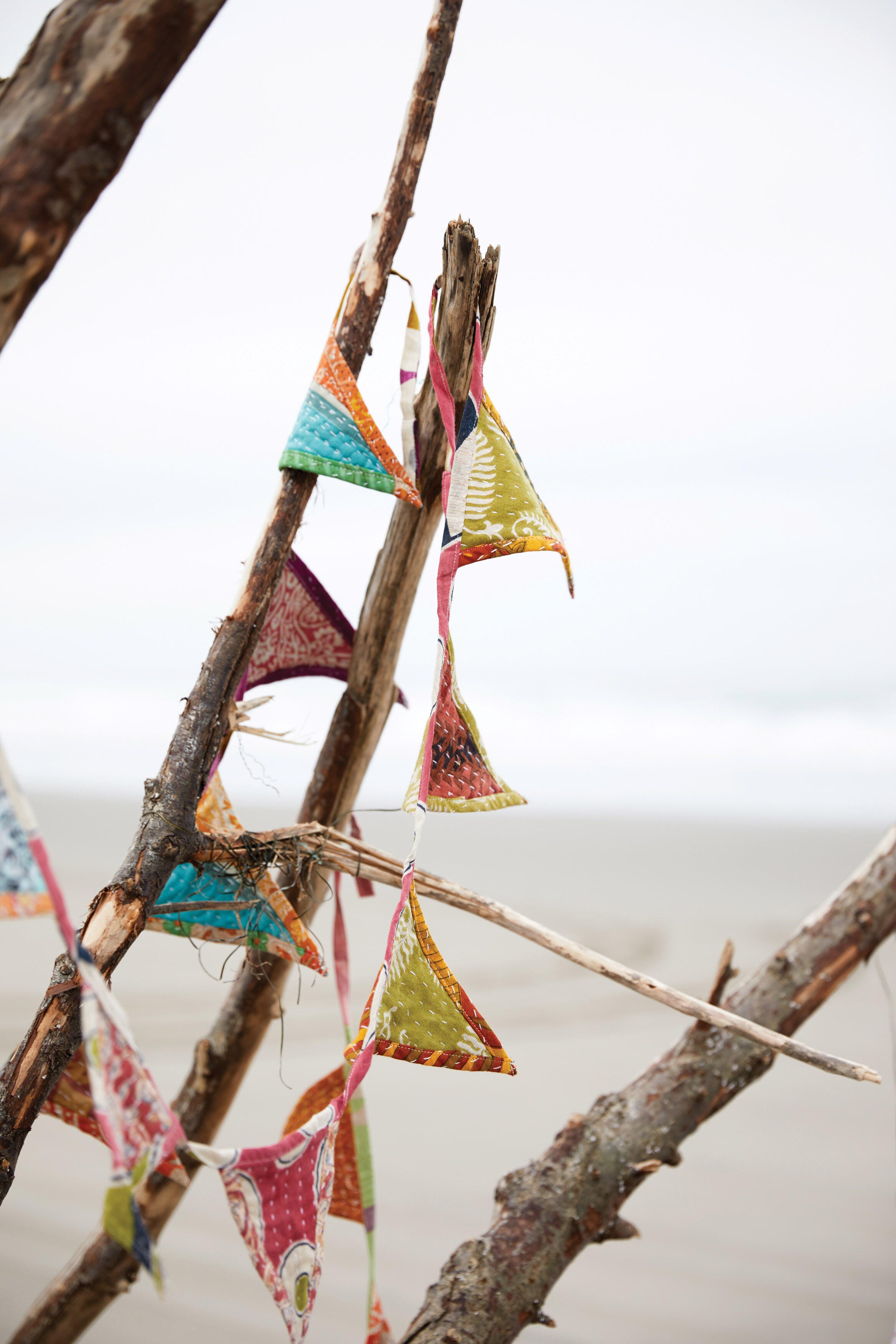Storied Home Kantha Quilt Garland Wall Decor, , large