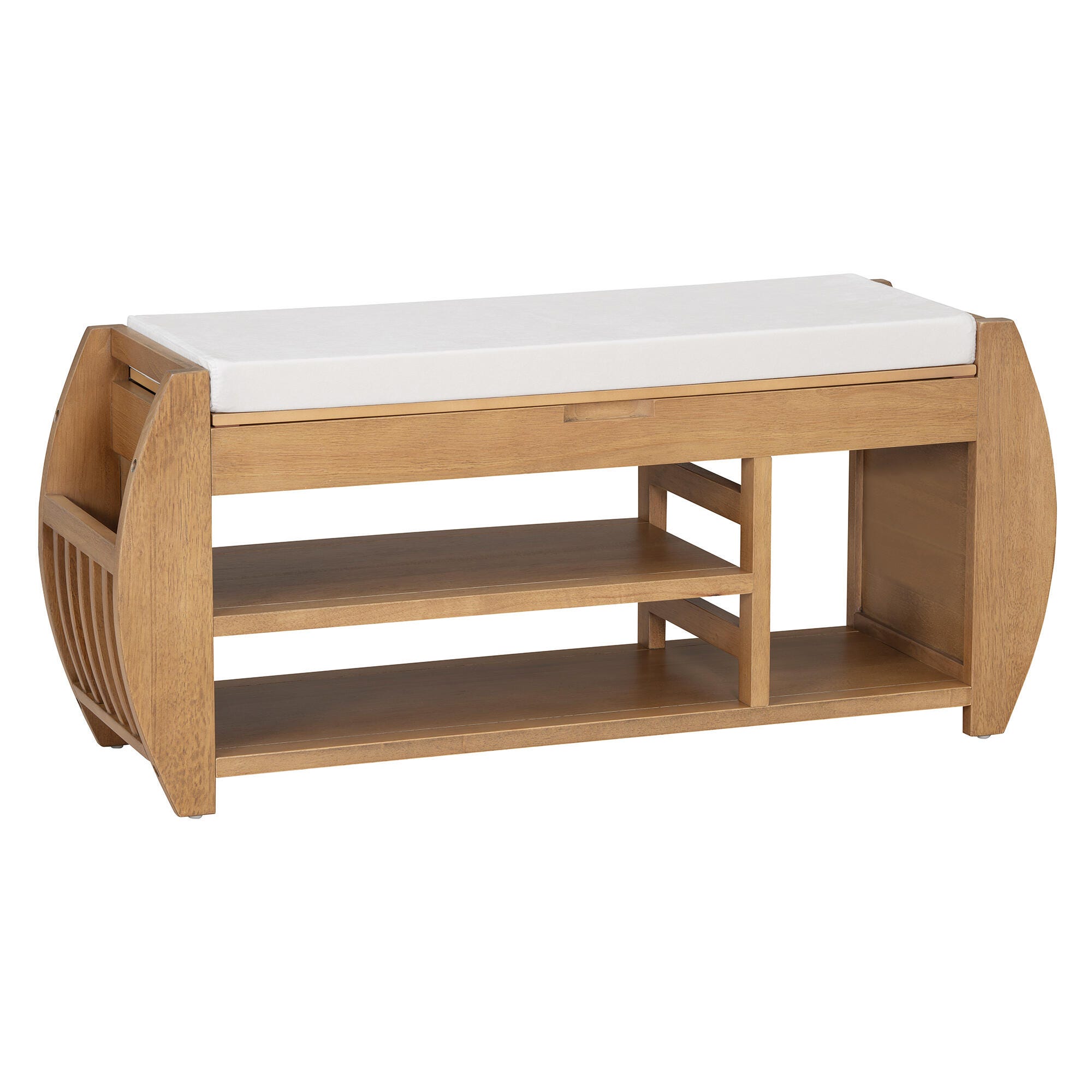 Dovelina Tresy Storage Bench Ottoman, Natural, large