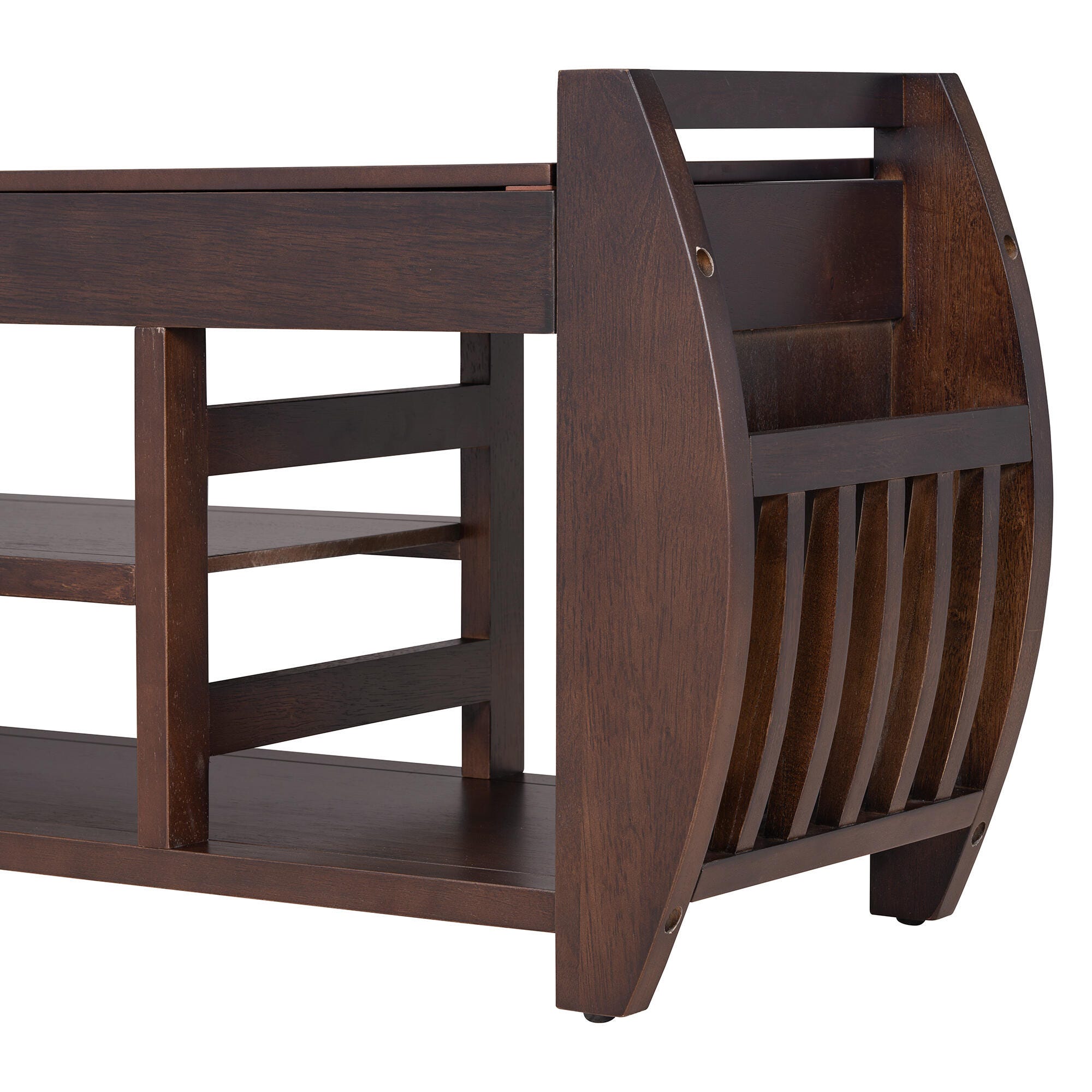 Dovelina Tresy Storage Bench Ottoman, Brown, large