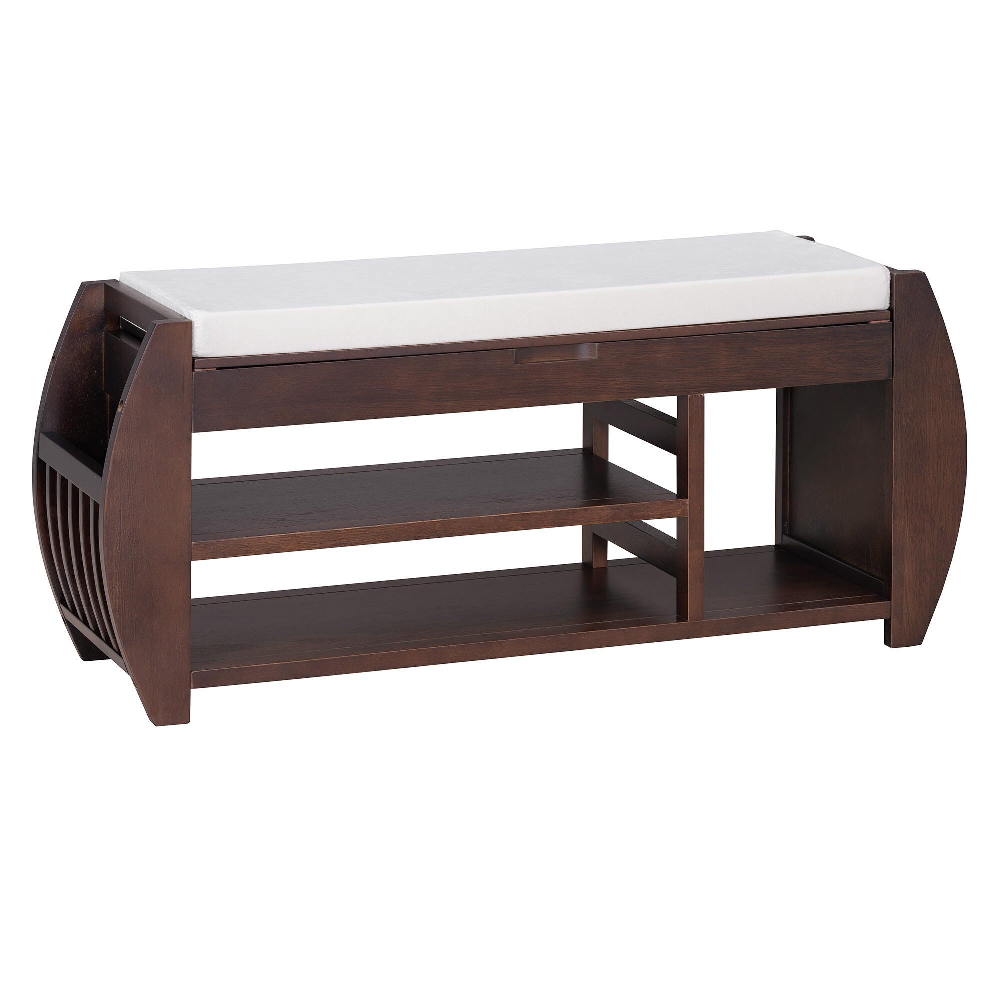 Dovelina Tresy Storage Bench Ottoman, Brown, large