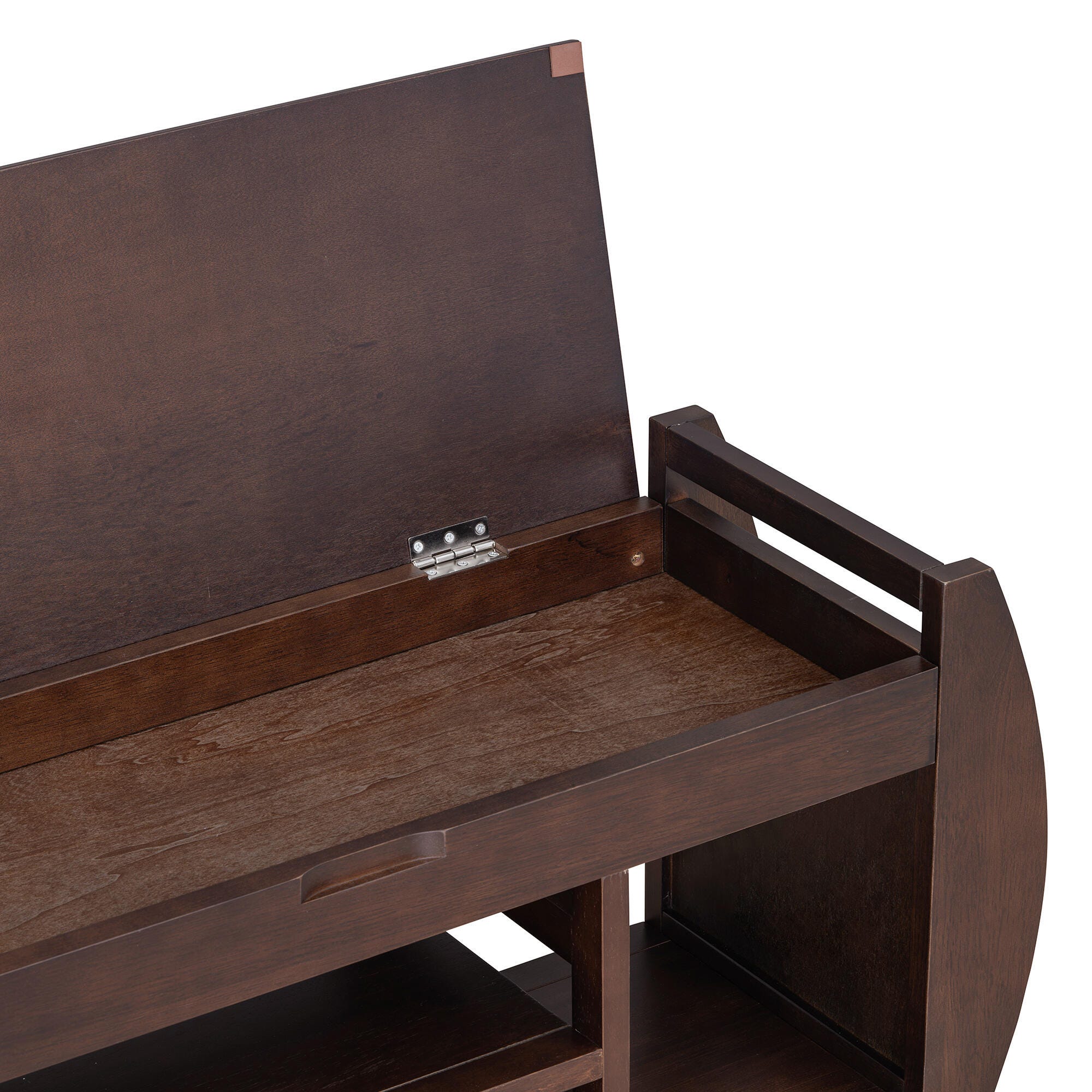 Dovelina Tresy Storage Bench Ottoman, Brown, large