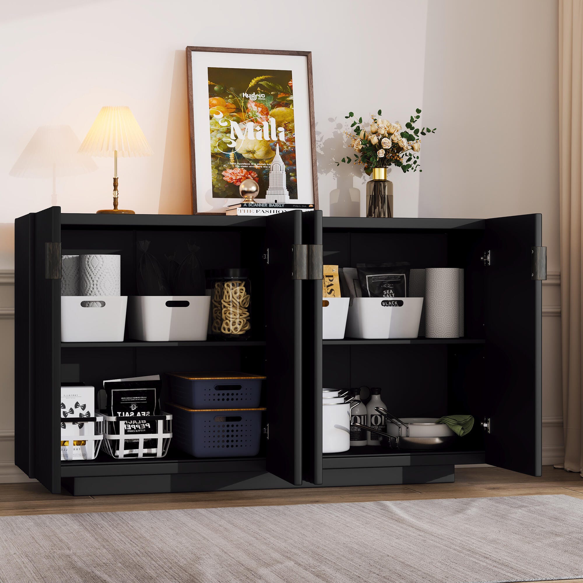 Dovelina Trexms Sideboard, Black, large