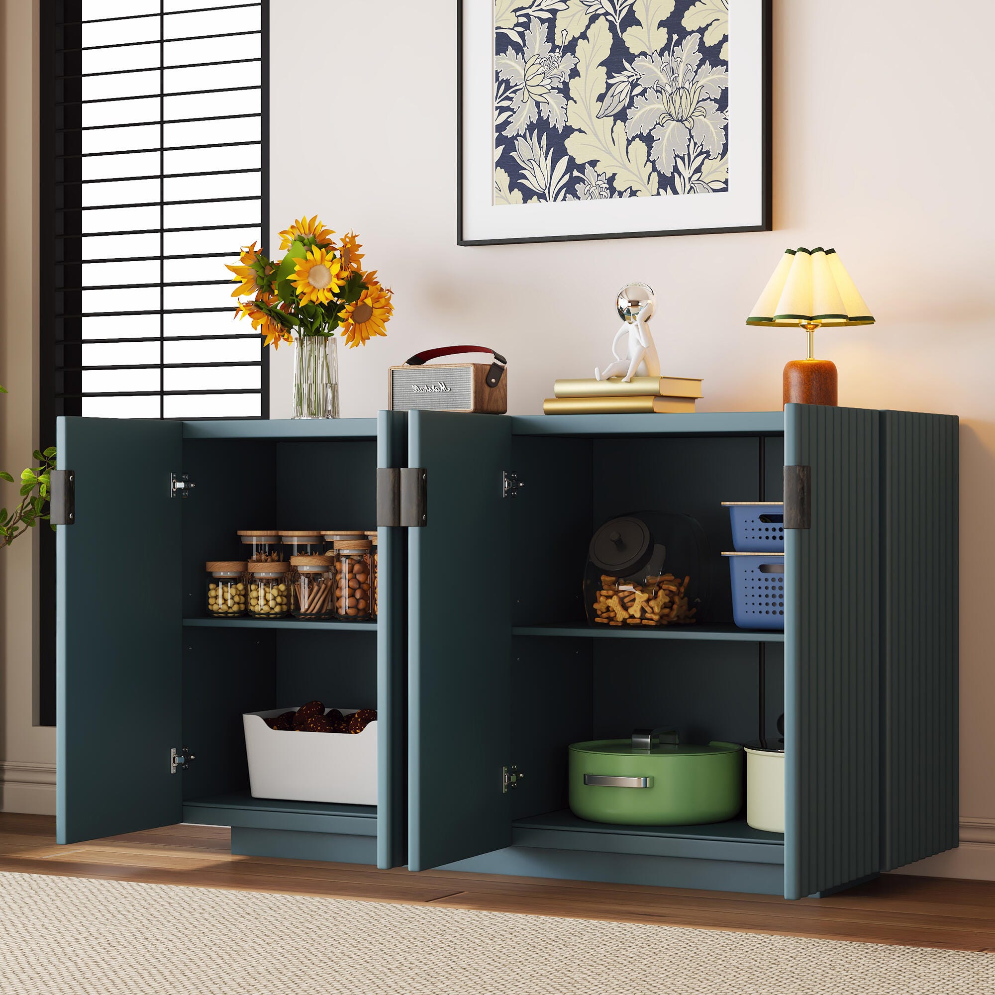 Dovelina Trexms Sideboard, Blue, large