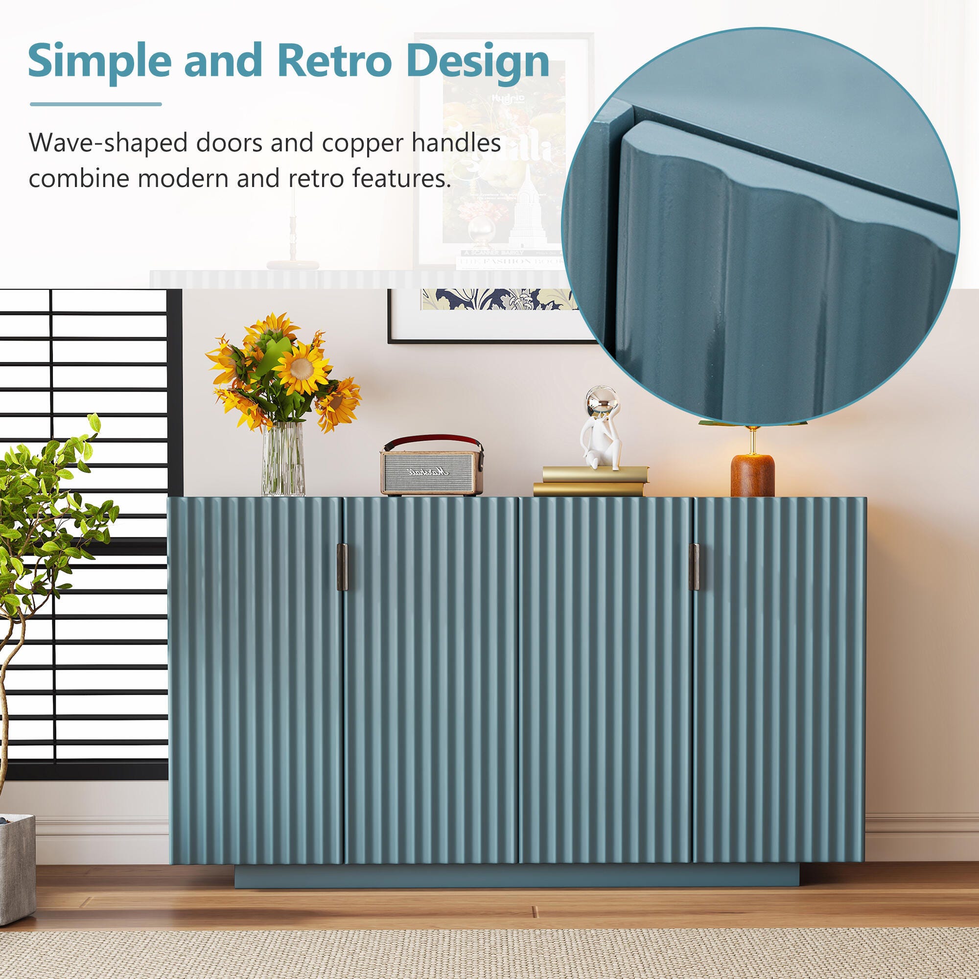 Dovelina Trexms Sideboard, Blue, large