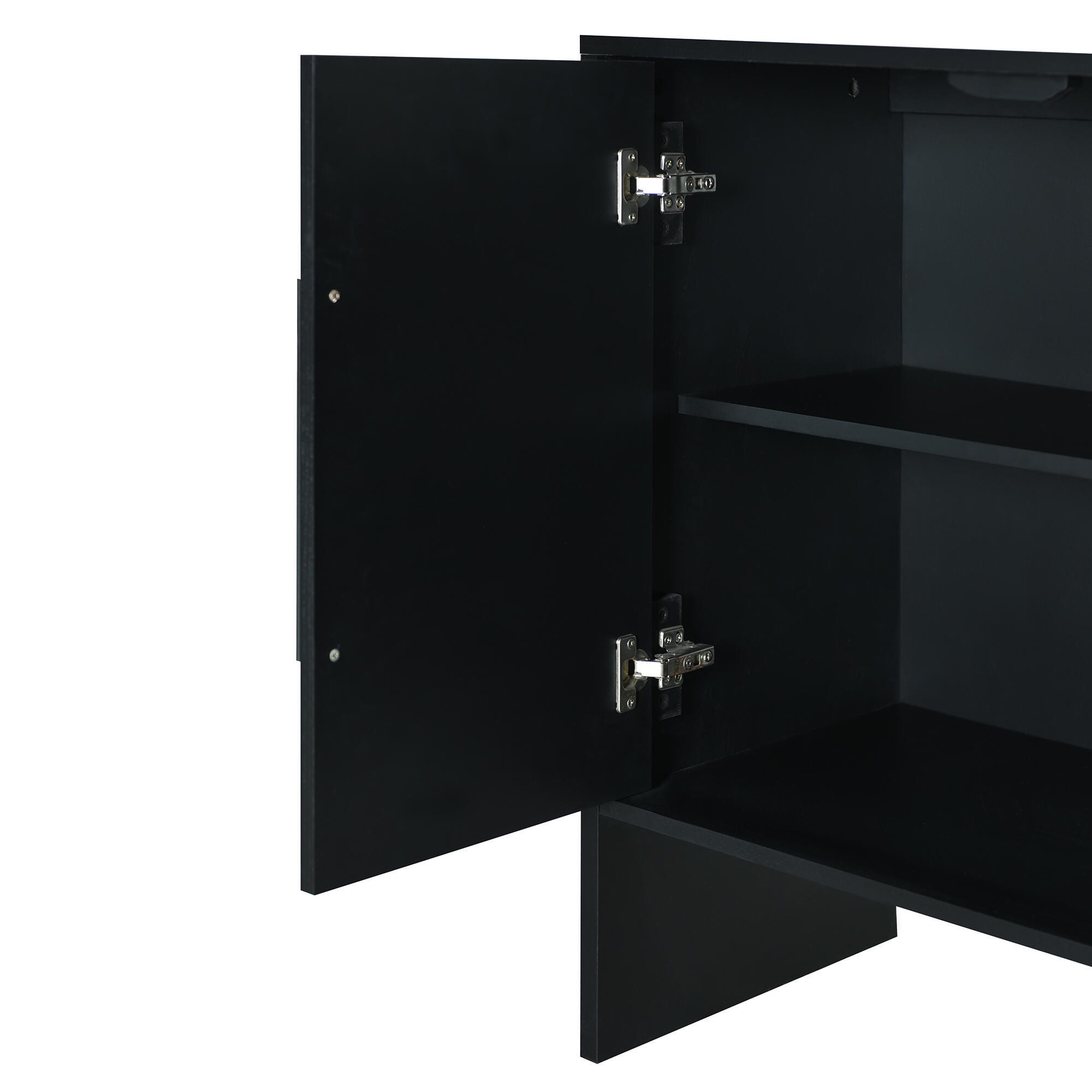 Dovelina Trexms Retro Sideboard, Black, large