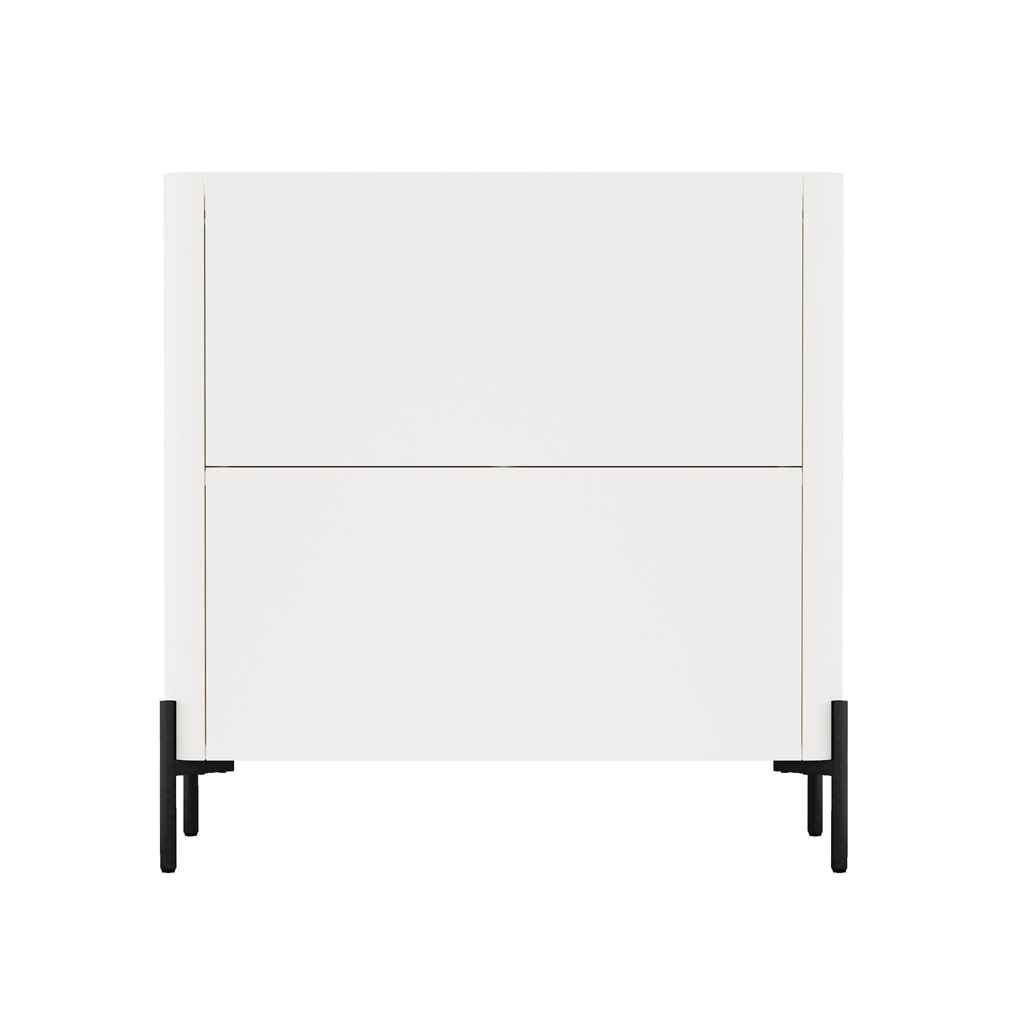 Manhattan Comfort Abbey 32" Accent Cabinet with Adjustable Shelves, Maple/Off White, large