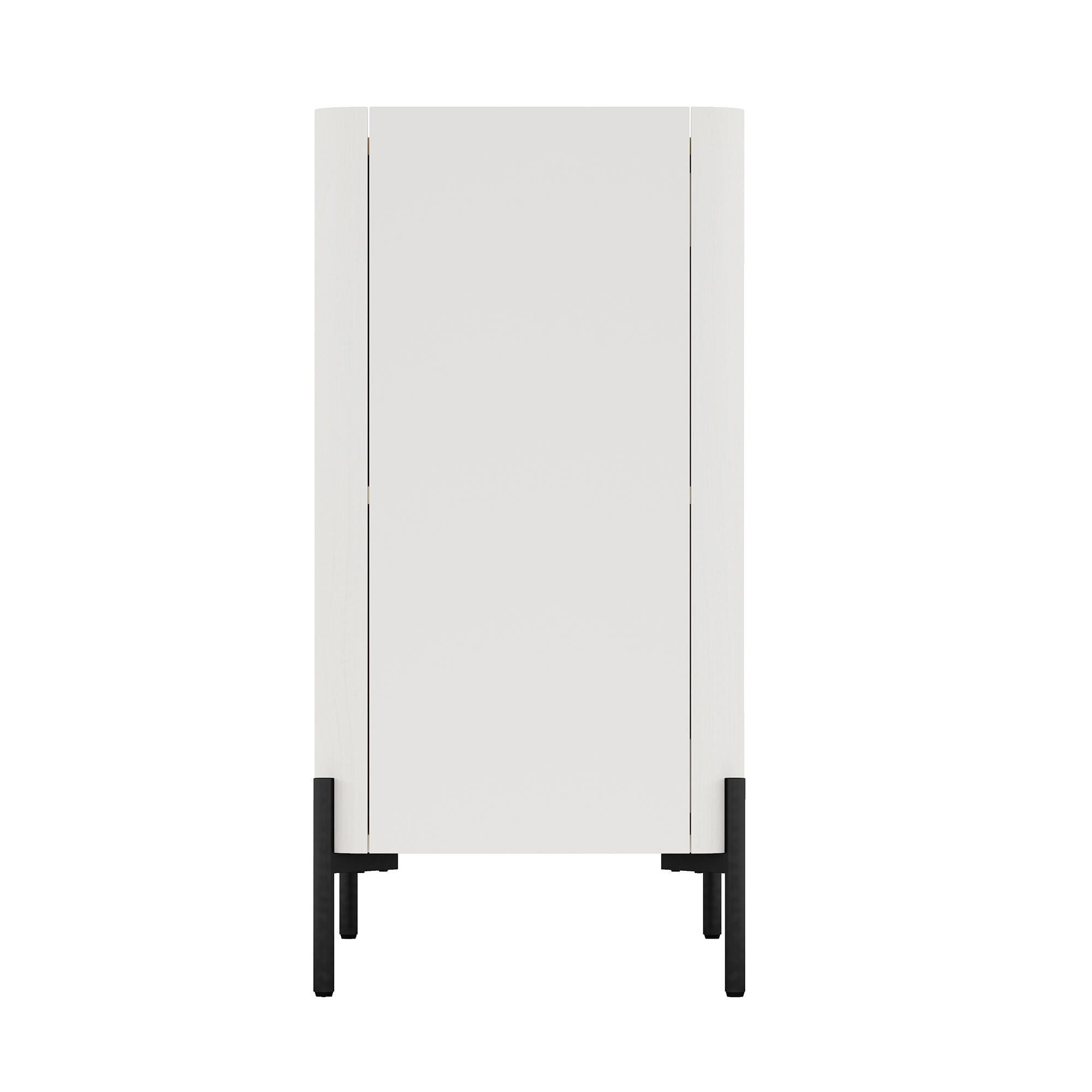 Manhattan Comfort Abbey 32" Accent Cabinet with Adjustable Shelves, Maple/Off White, large