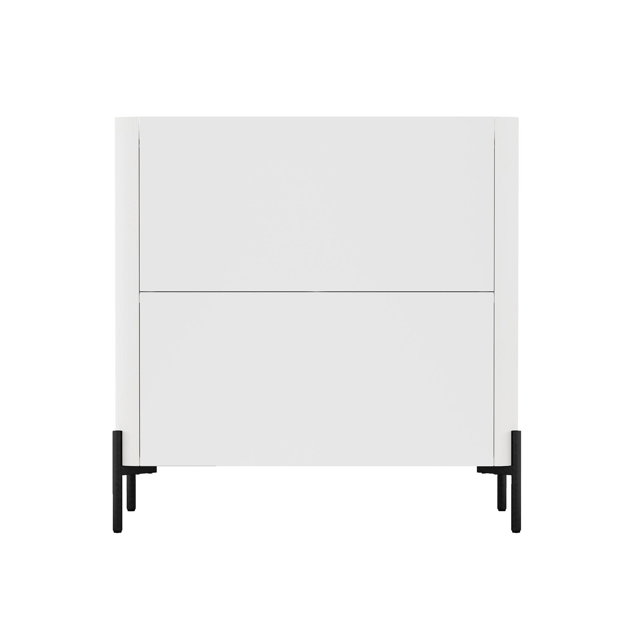 Manhattan Comfort Abbey 32" Accent Cabinet with Adjustable Shelves, White, large