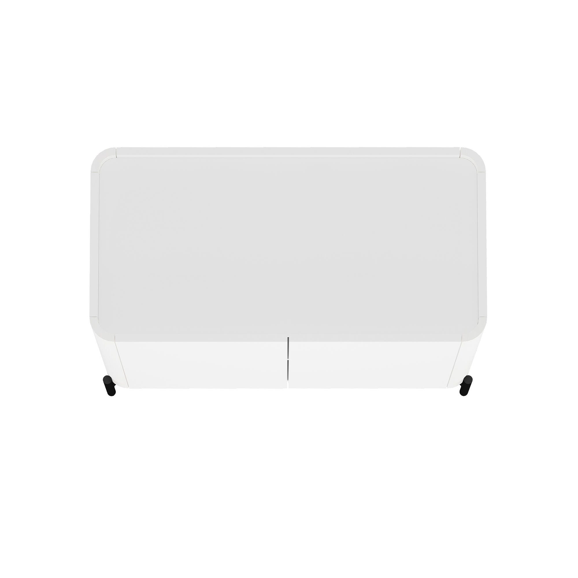 Manhattan Comfort Abbey 32" Accent Cabinet with Adjustable Shelves, White, large