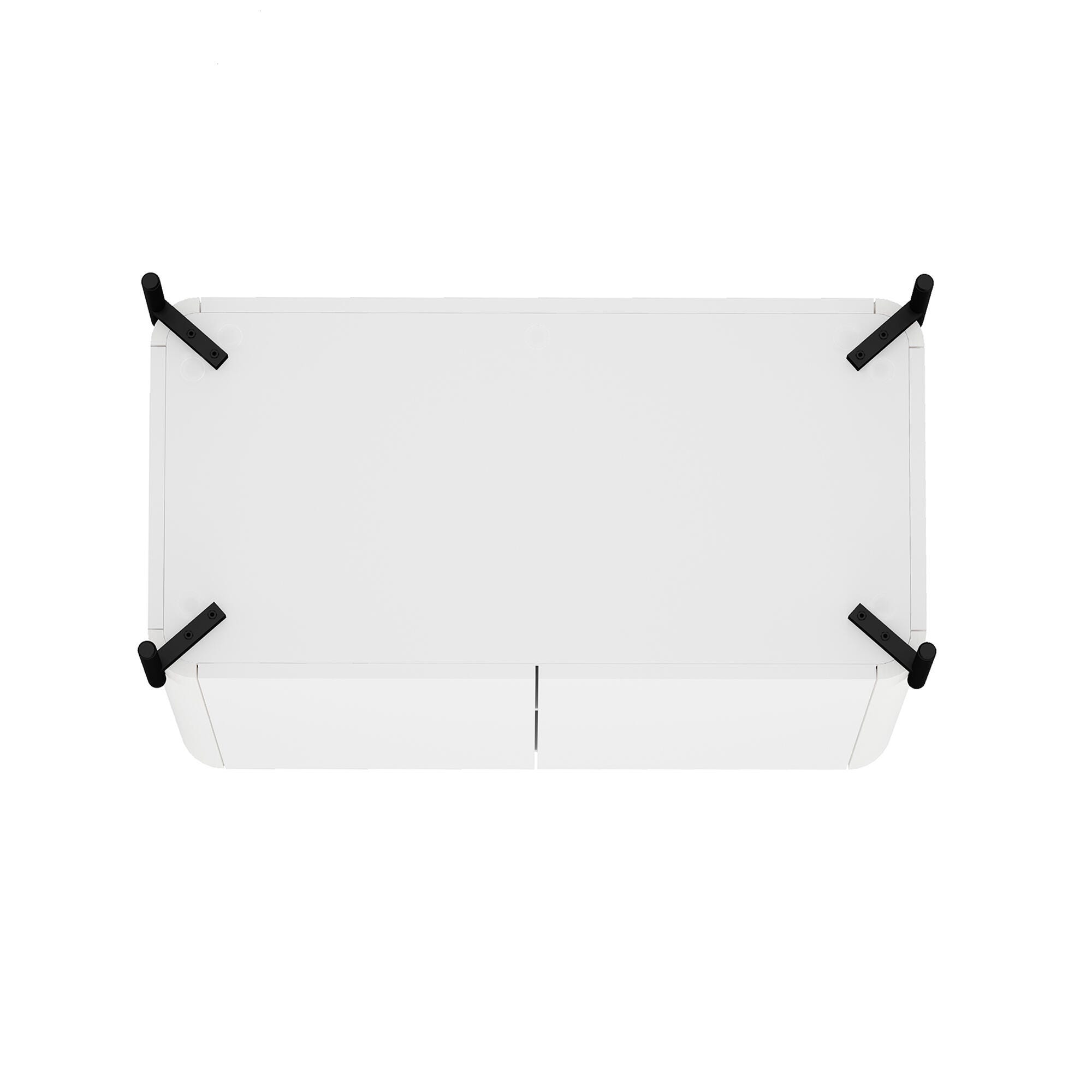 Manhattan Comfort Abbey 32" Accent Cabinet with Adjustable Shelves, White, large