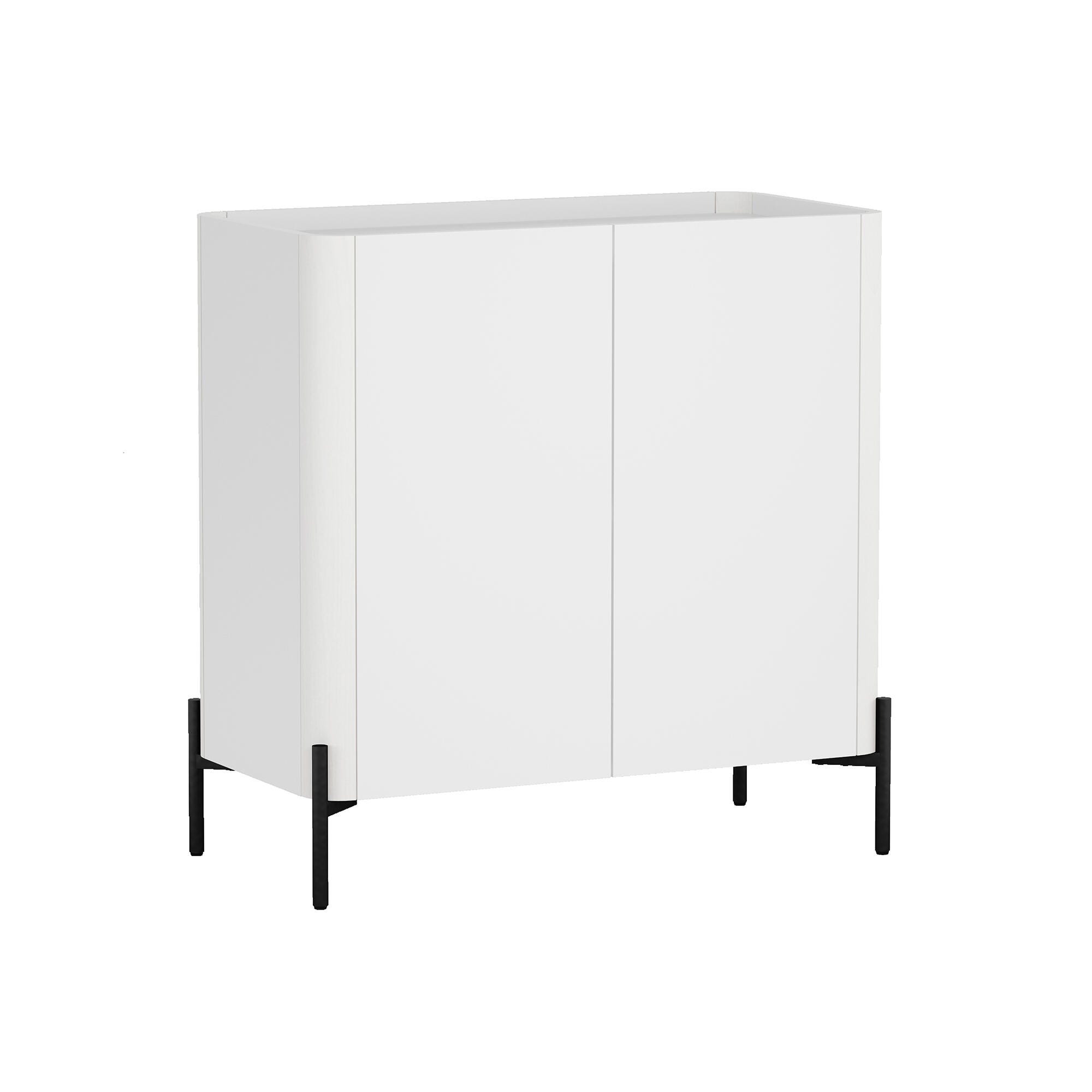 Manhattan Comfort Abbey 32" Accent Cabinet with Adjustable Shelves, White, large
