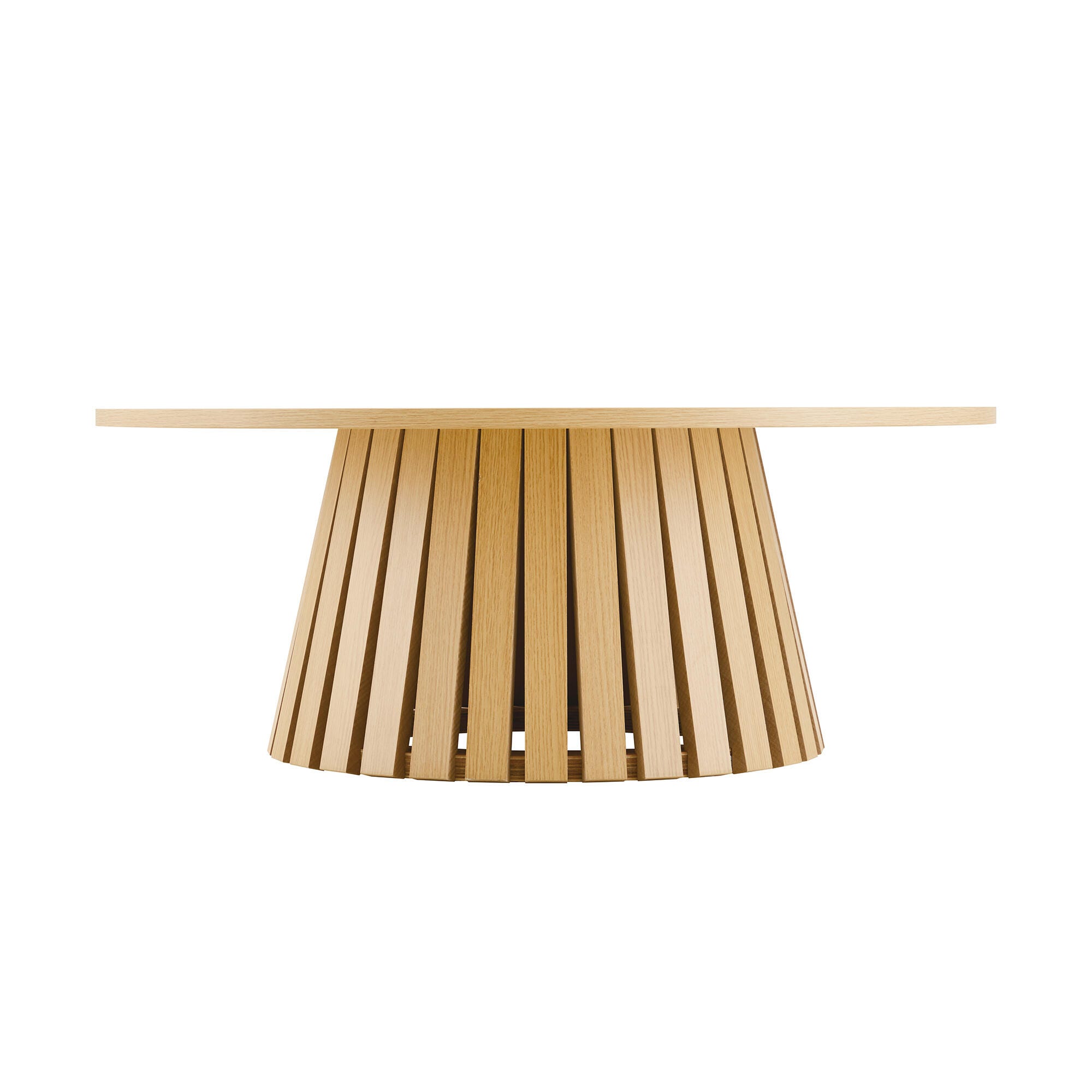 Manhattan Comfort Layla Coffee Table, Natural Oak, large