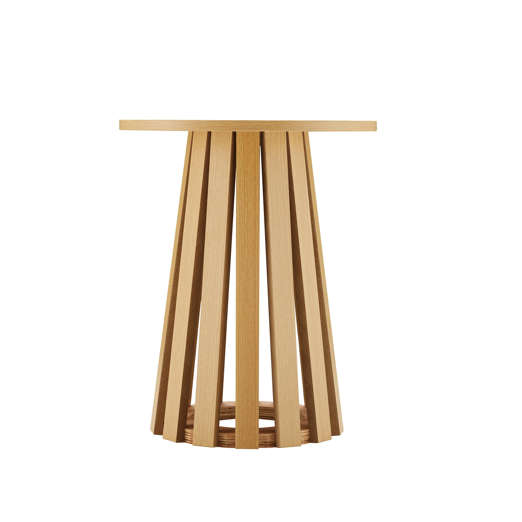 Manhattan Comfort Layla End Table, Natural Oak, large