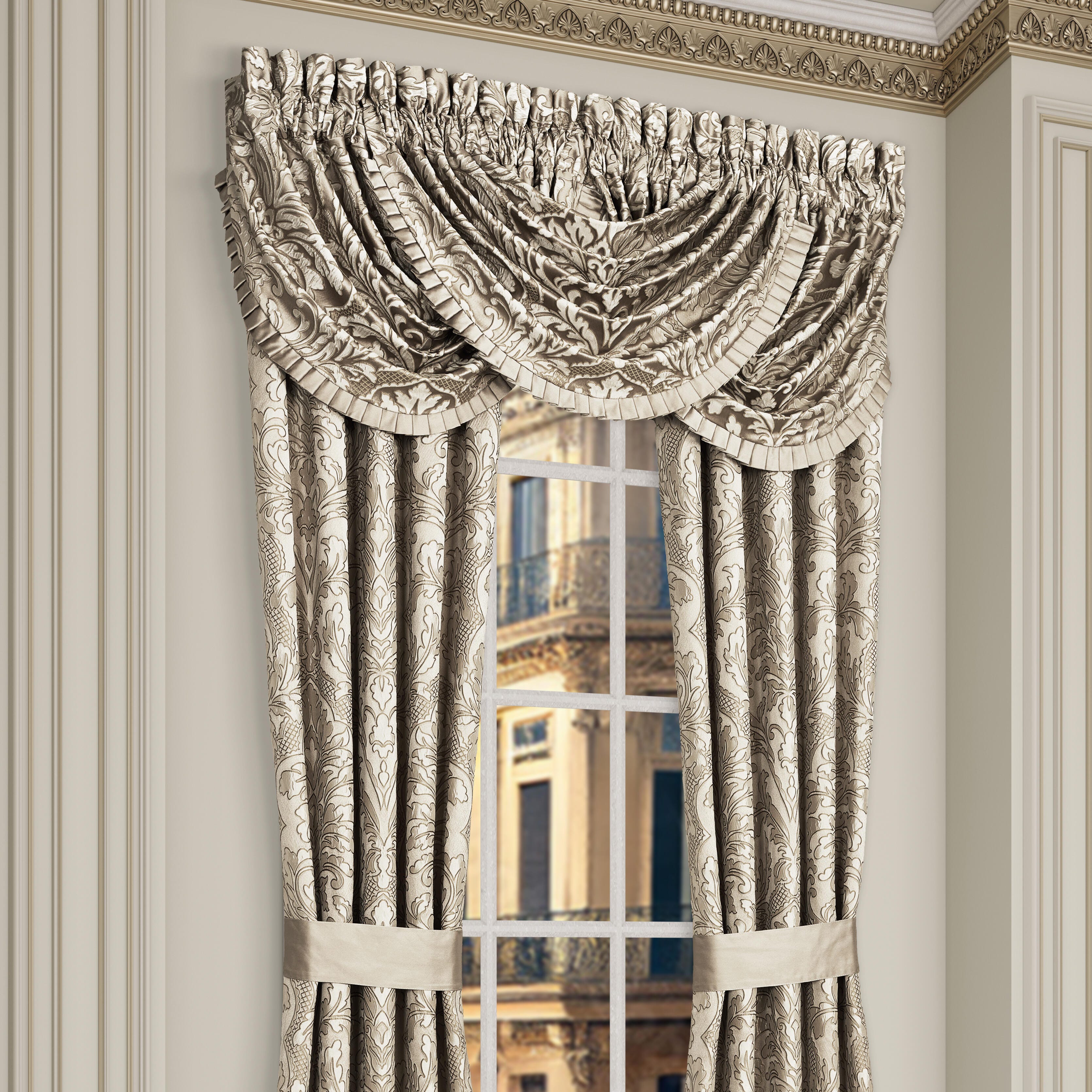 J. Queen New York Brunello Waterfall Valance, , large