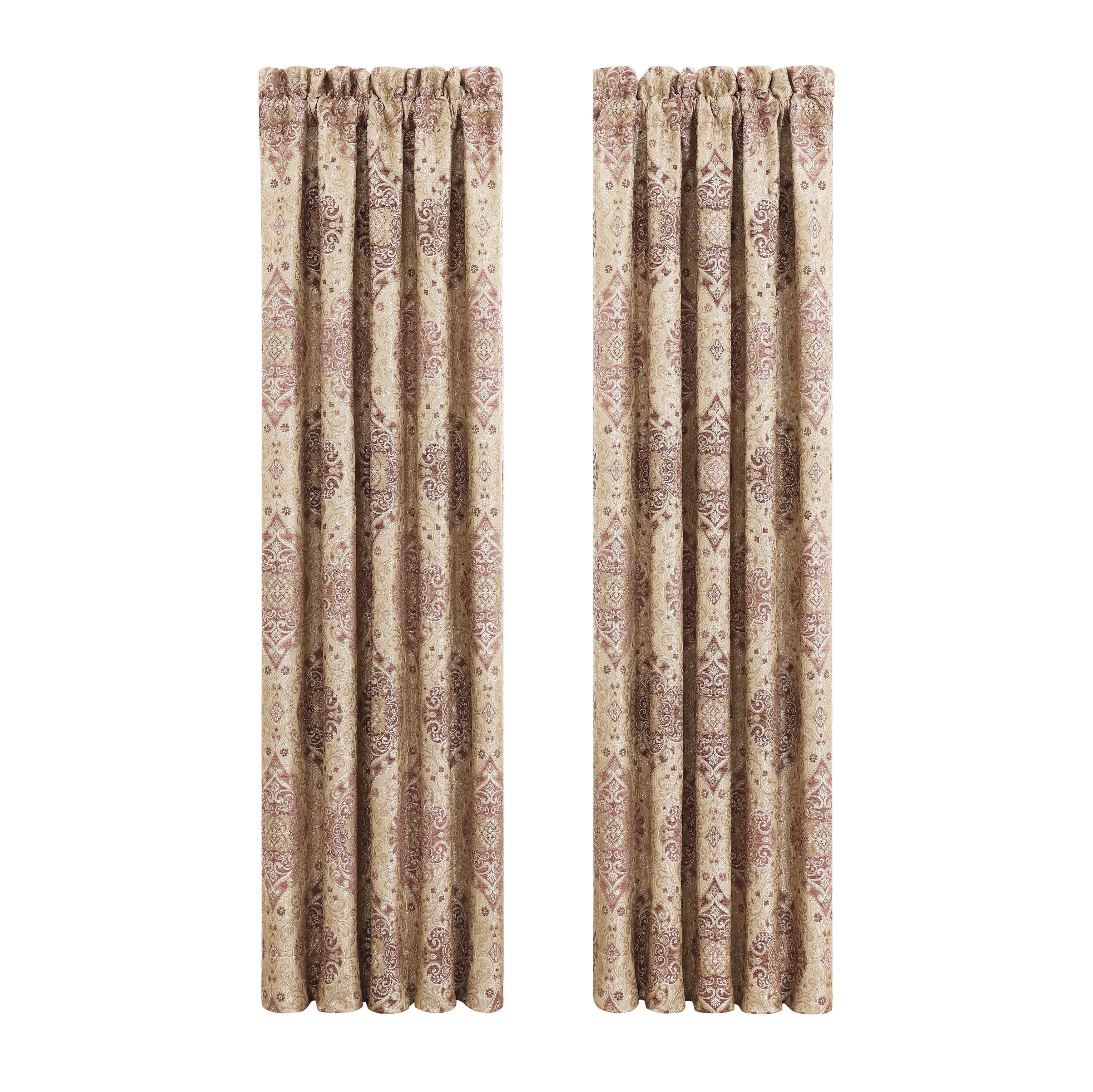 J. Queen New York Weston 84" Window Panel Pair, Terracotta, rollover