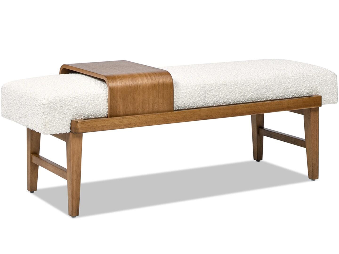 Jennifer Taylor Home Billie Bench with Sliding Shelf, , large