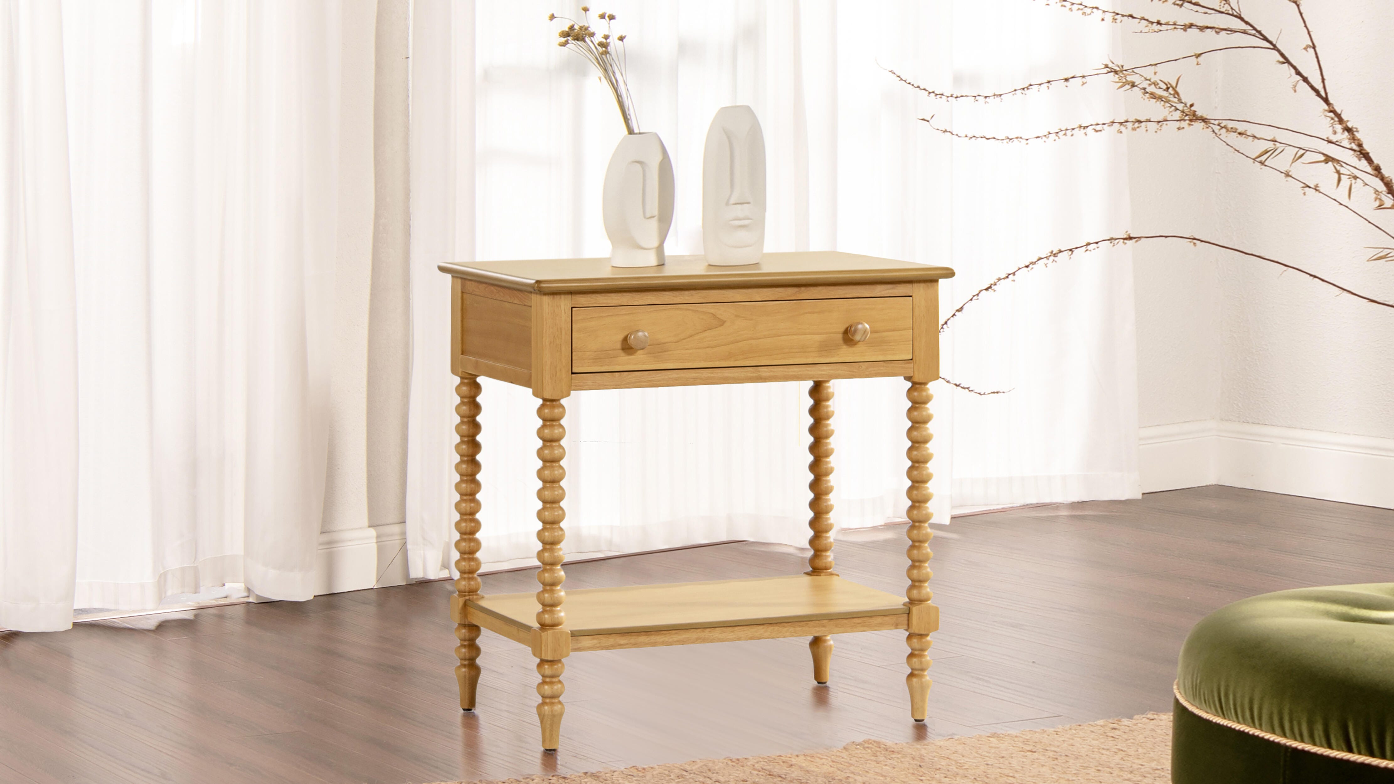 Jennifer Taylor Home Easton 1 Drawer Storage Side Table, , rollover