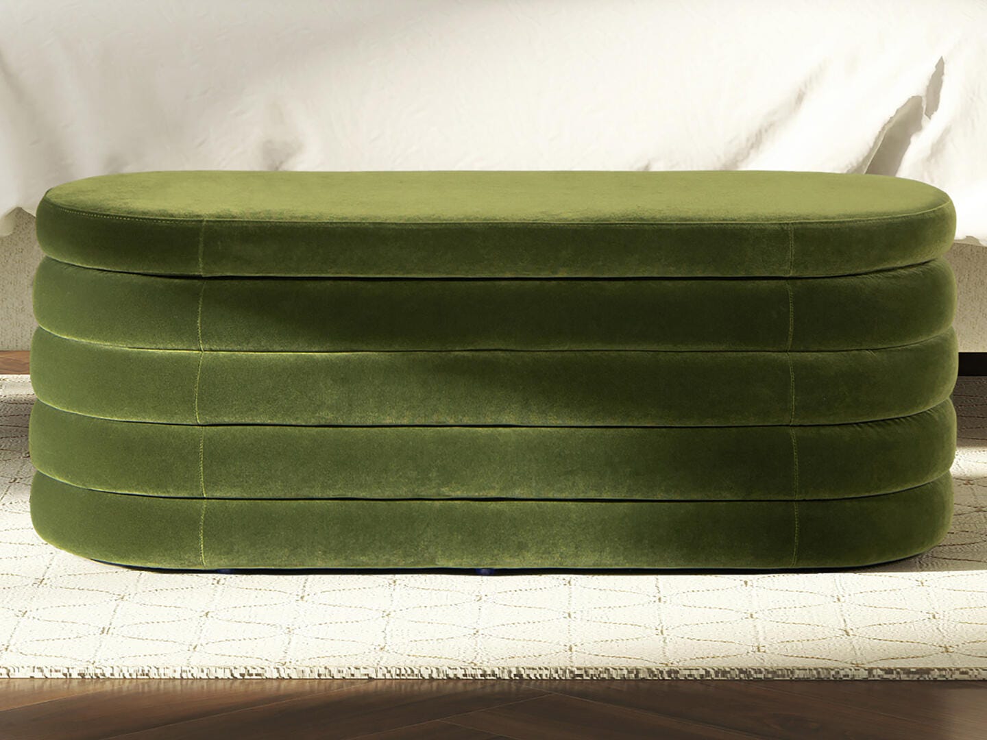 Jennifer Taylor Home Fuji Upholstered Storage Bench, , large