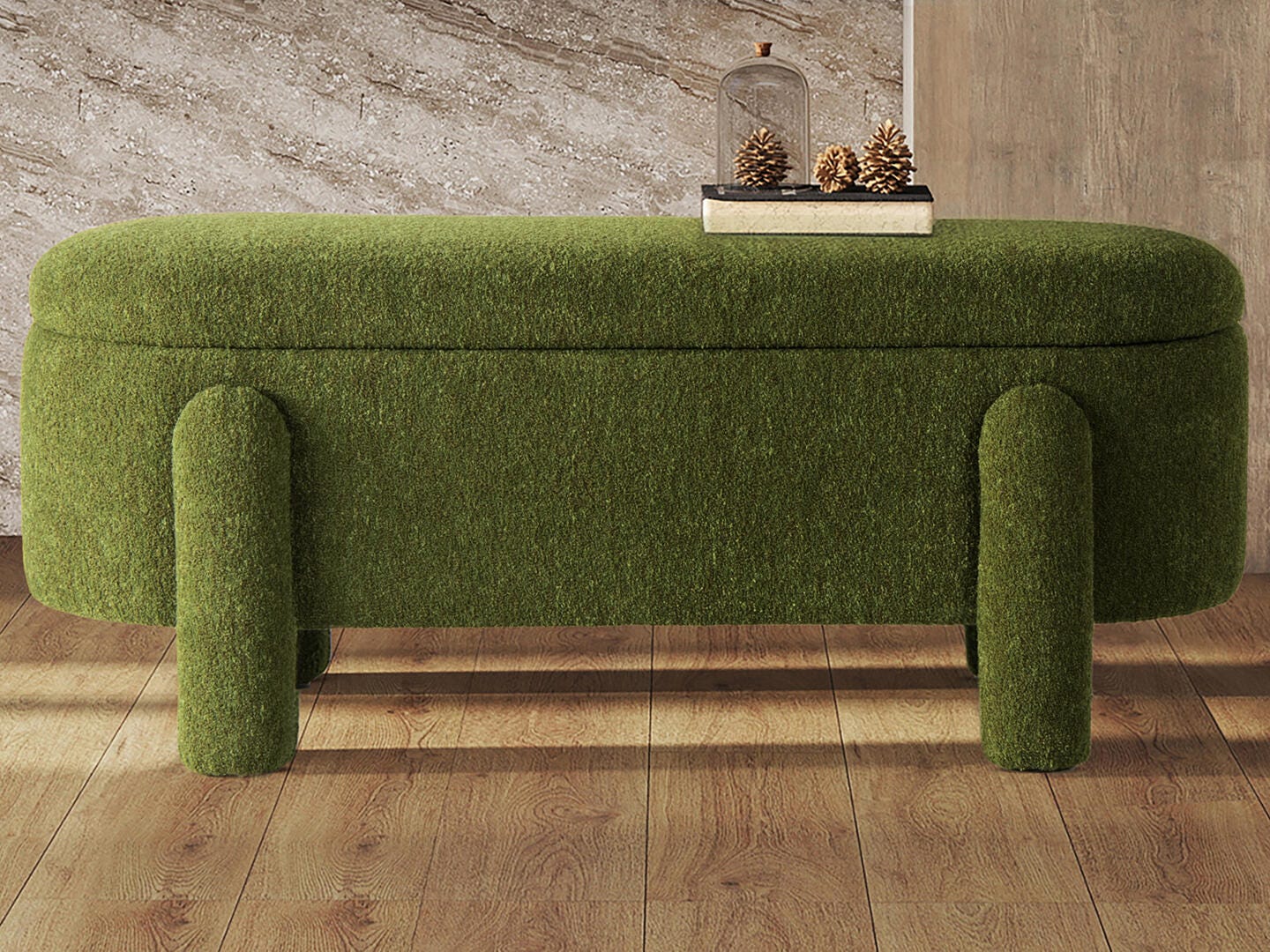 Jennifer Taylor Home Hugo Upholstered Storage Bench, , rollover