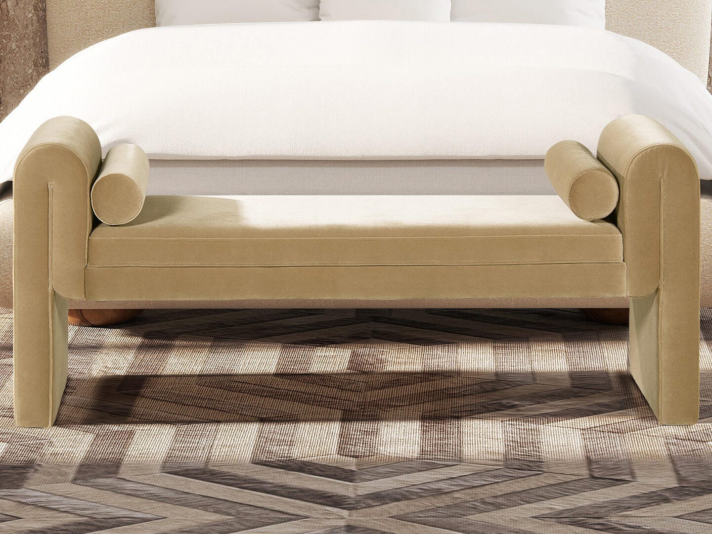 Jennifer Taylor Home Mason Upholstered Bench, , large