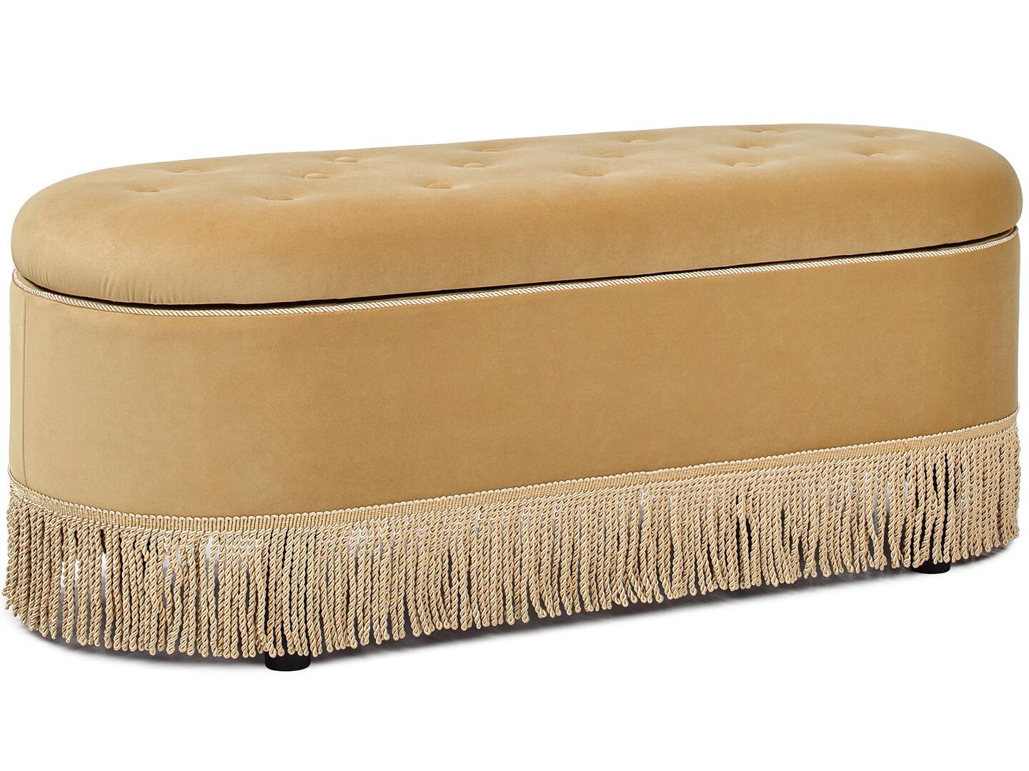 Jennifer Taylor Home Melinda Storage Bench, Gold, large