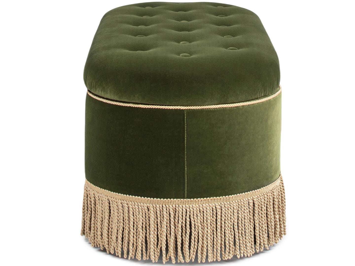 Jennifer Taylor Home Melinda Storage Bench, Olive Green, large