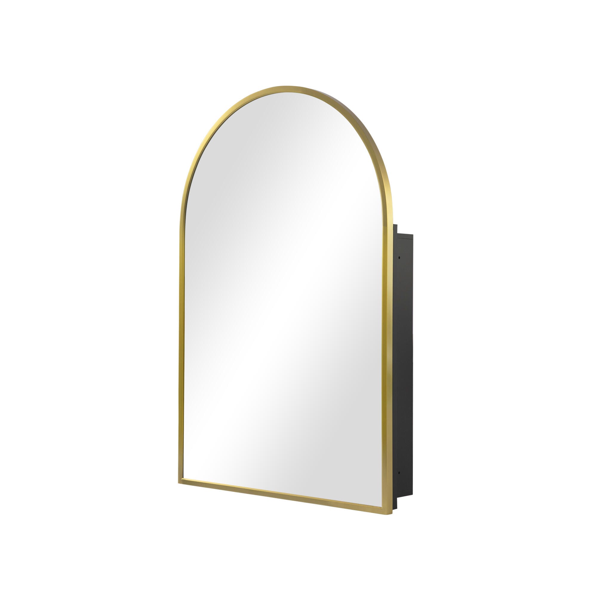 Dovelina Feronia Medicine Cabinet with Mirror, Gold, large