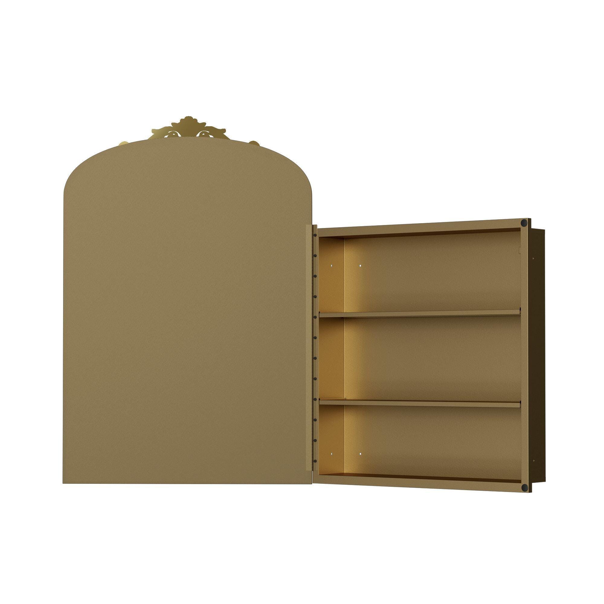 Dovelina Luminare Decorative Arch Medicine Cabinet with Mirror, , large