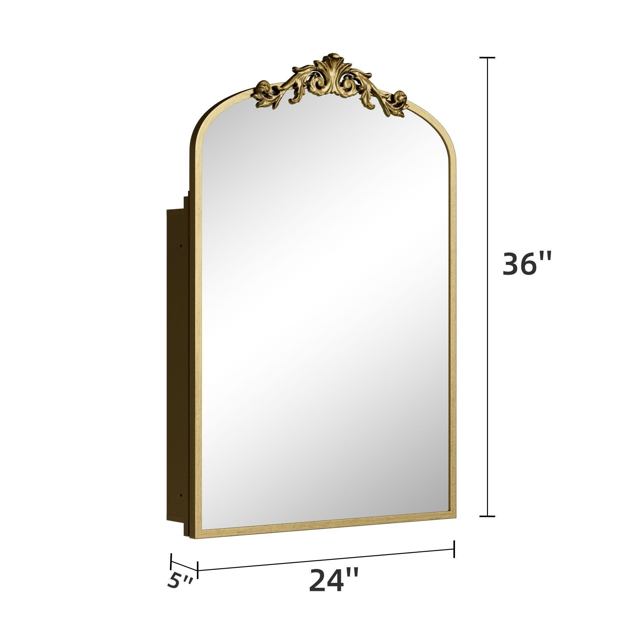 Dovelina Luminare Decorative Arch Medicine Cabinet with Mirror, , large