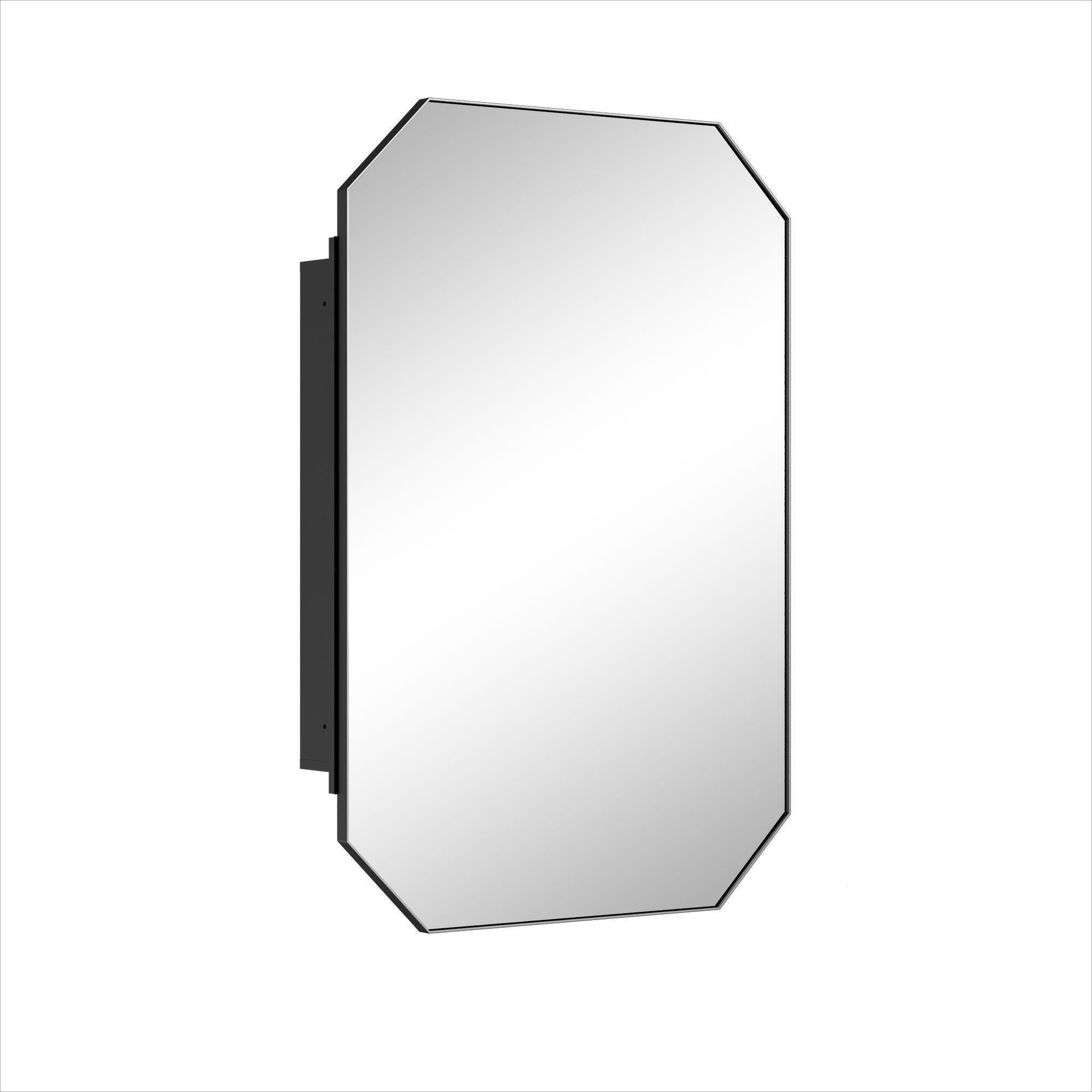Dovelina Luminare Octagon Medicine Cabinet with Mirror, , large