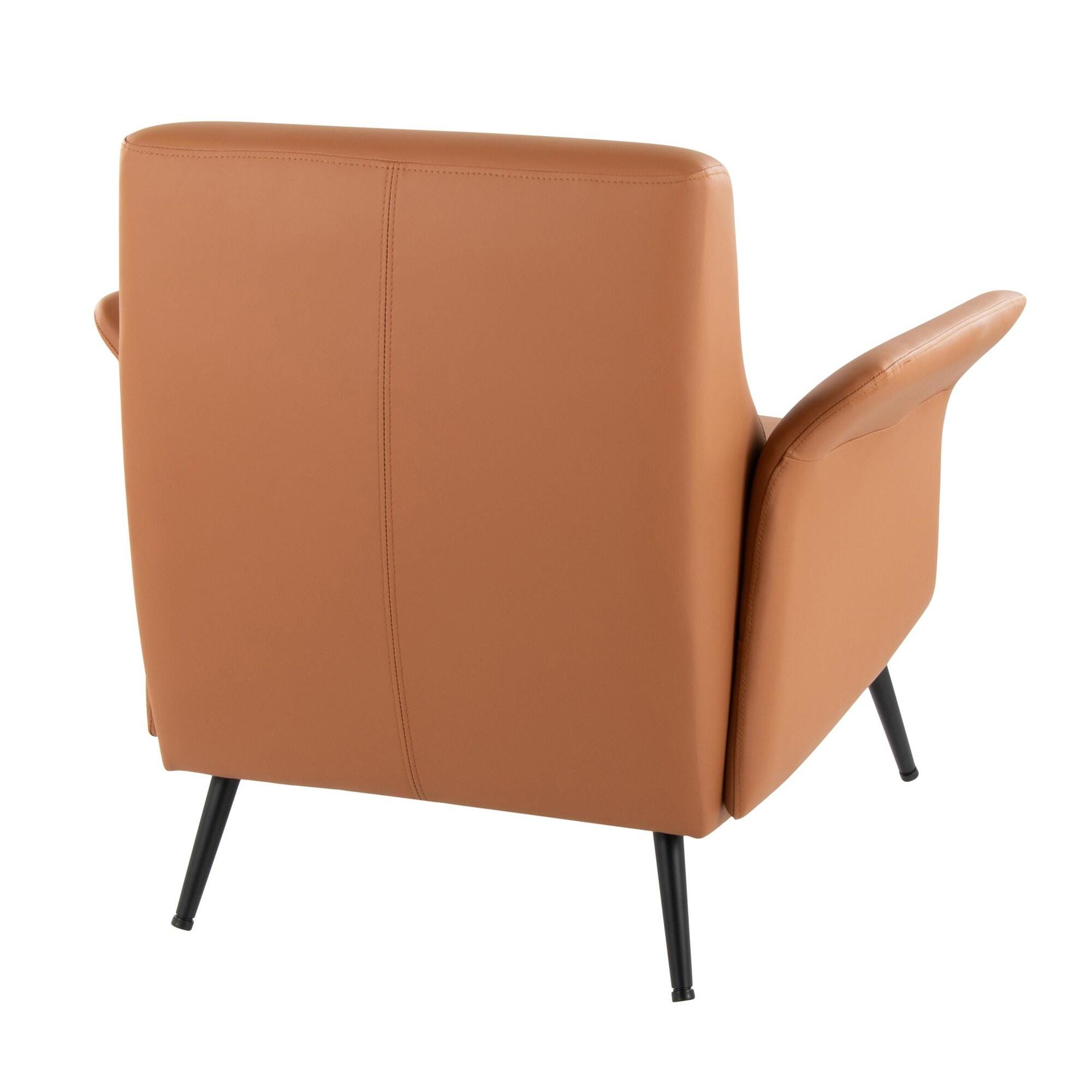 LumiSource Petal Accent Chair, Camel, large
