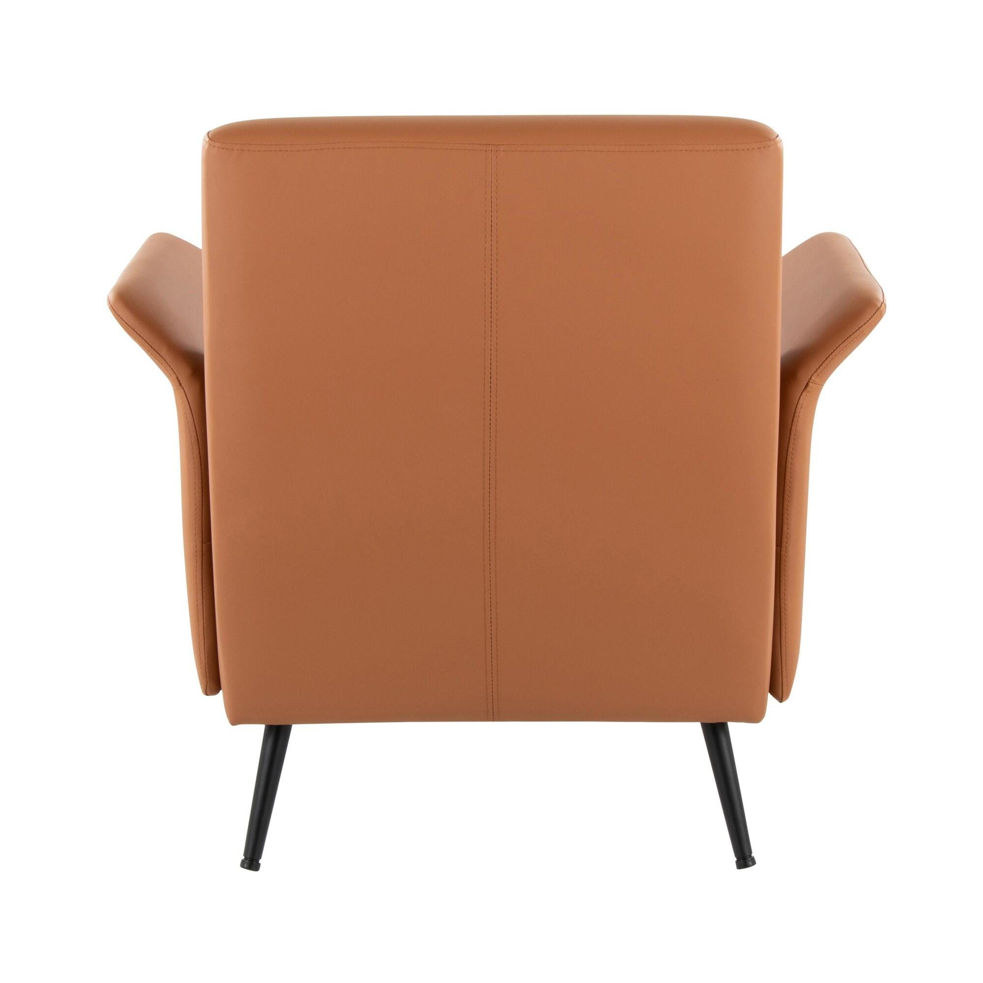 LumiSource Petal Accent Chair, Camel, large