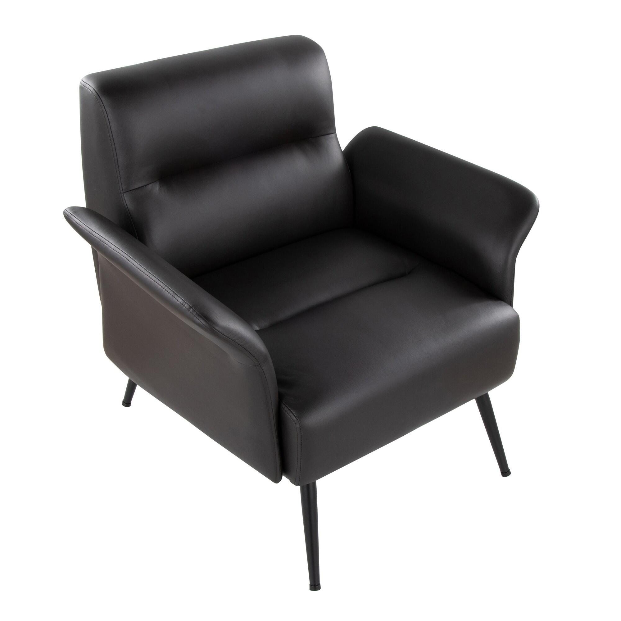 LumiSource Petal Accent Chair, Espresso, large
