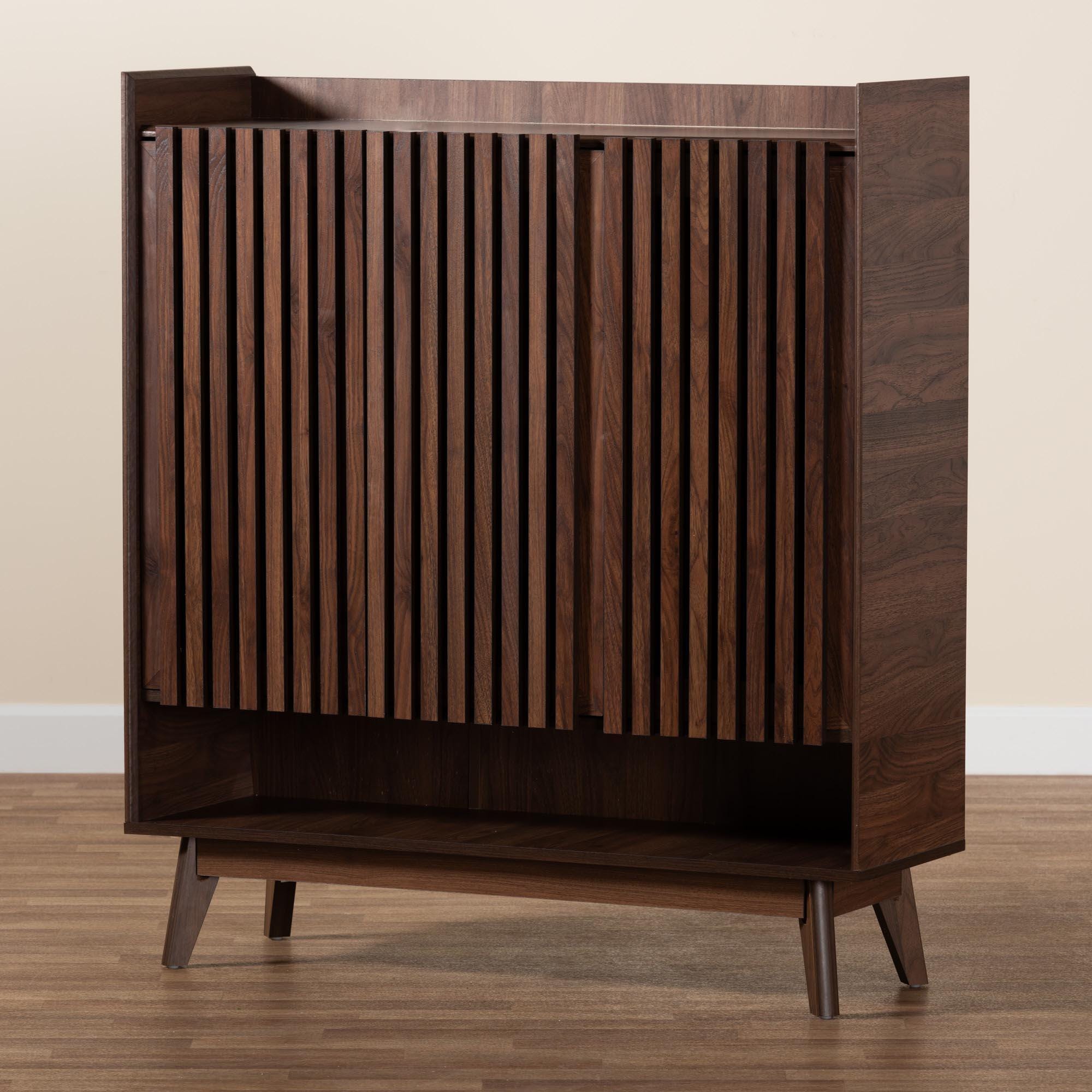 Baxton Studio Delaire 3-Door Shoe Cabinet, , large