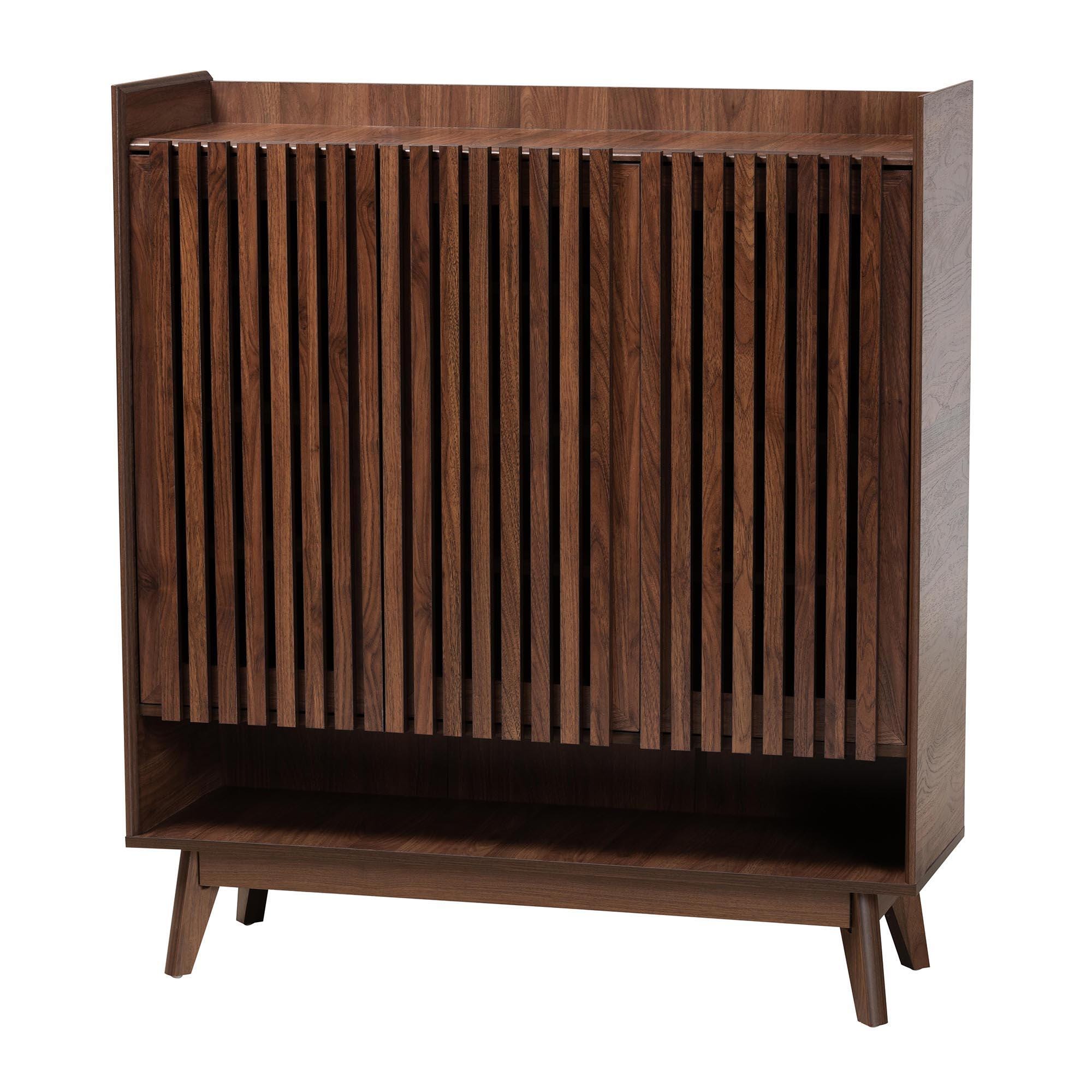 Baxton Studio Delaire 3-Door Shoe Cabinet, , large