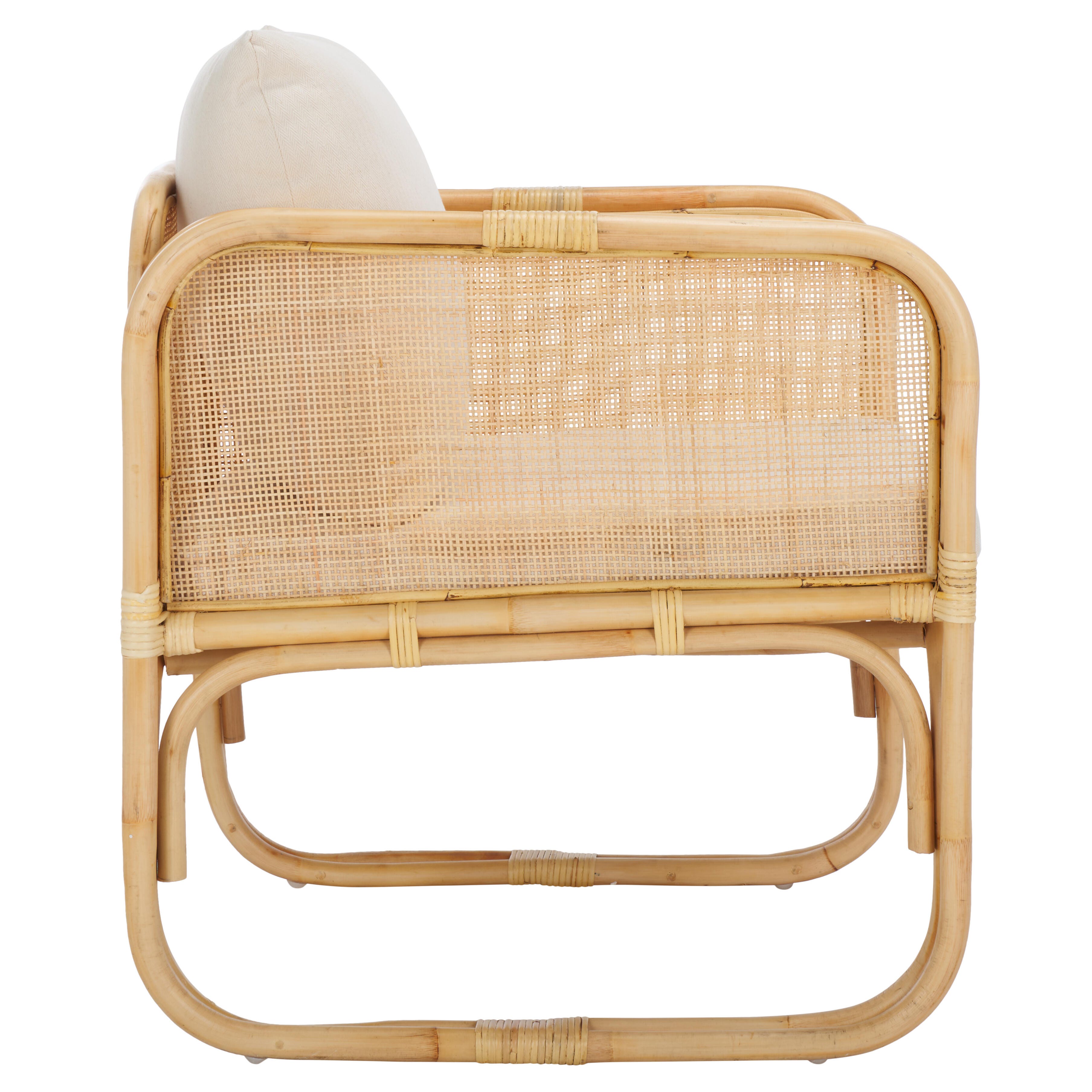 Safavieh Alybeth Accent Chair, White/Natural, large