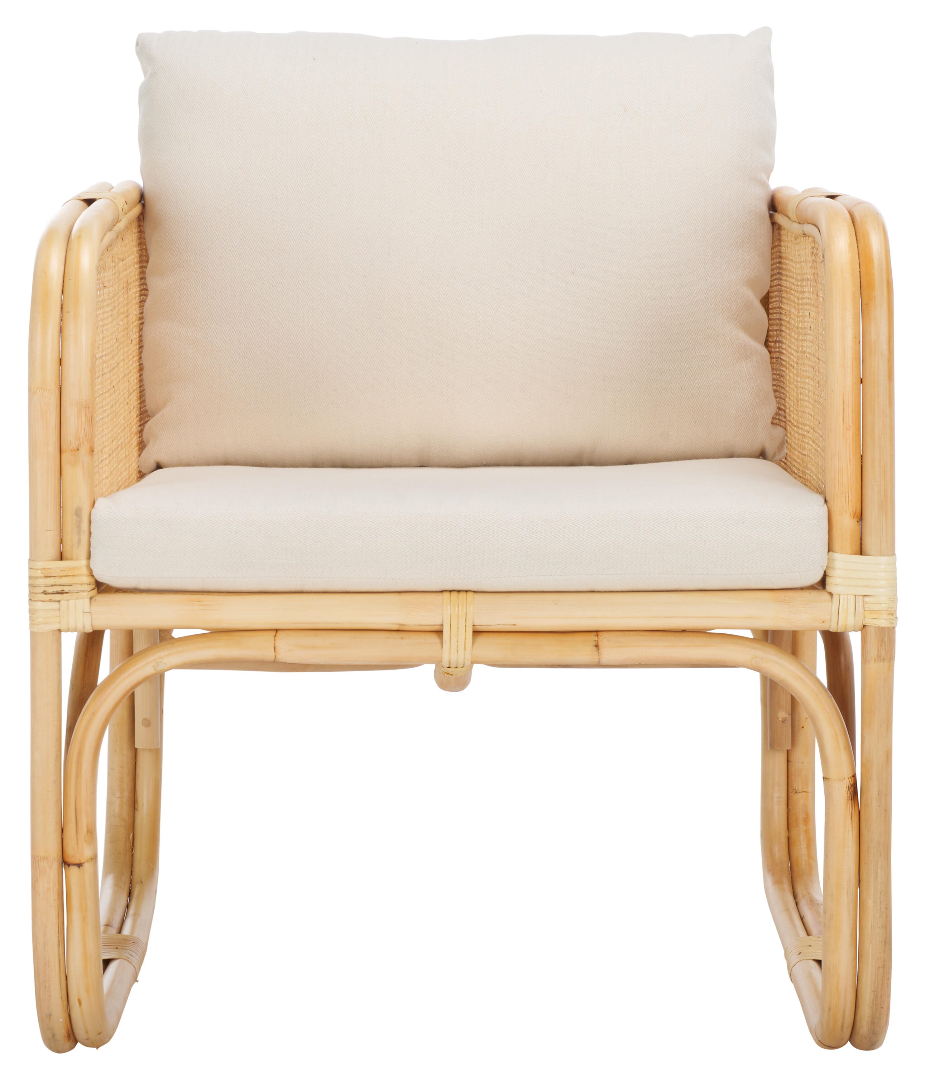 Safavieh Alybeth Accent Chair, White/Natural, large