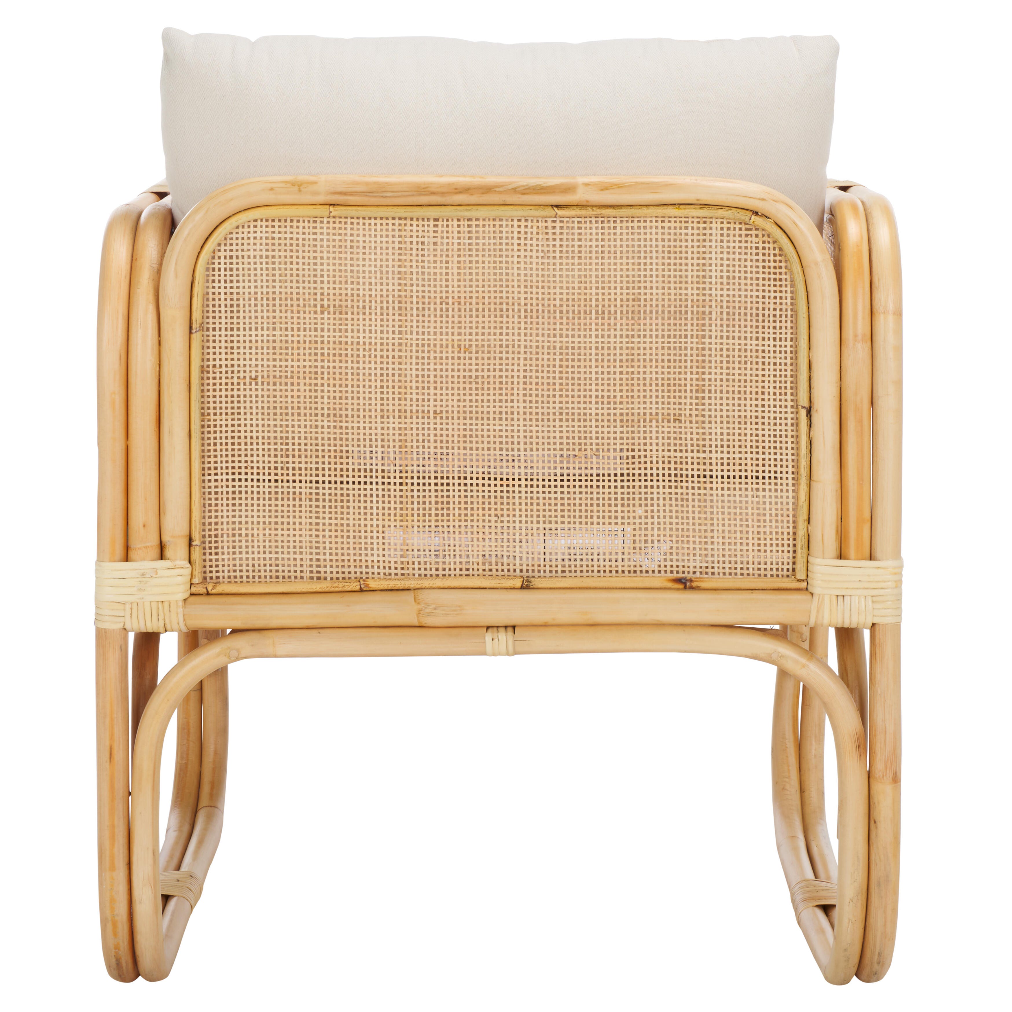 Safavieh Alybeth Accent Chair, White/Natural, large