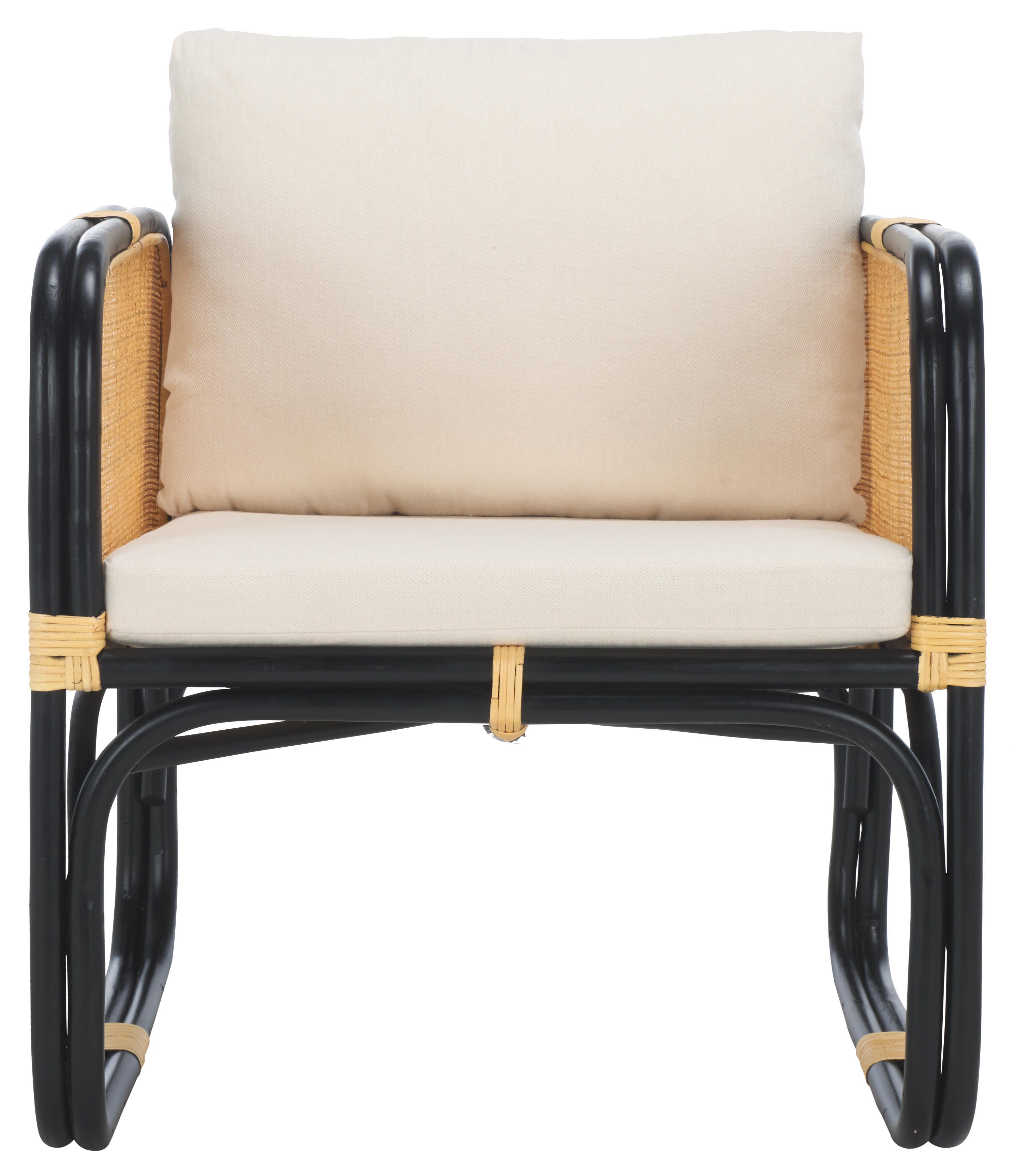Safavieh Alybeth Accent Chair, White/Black, large