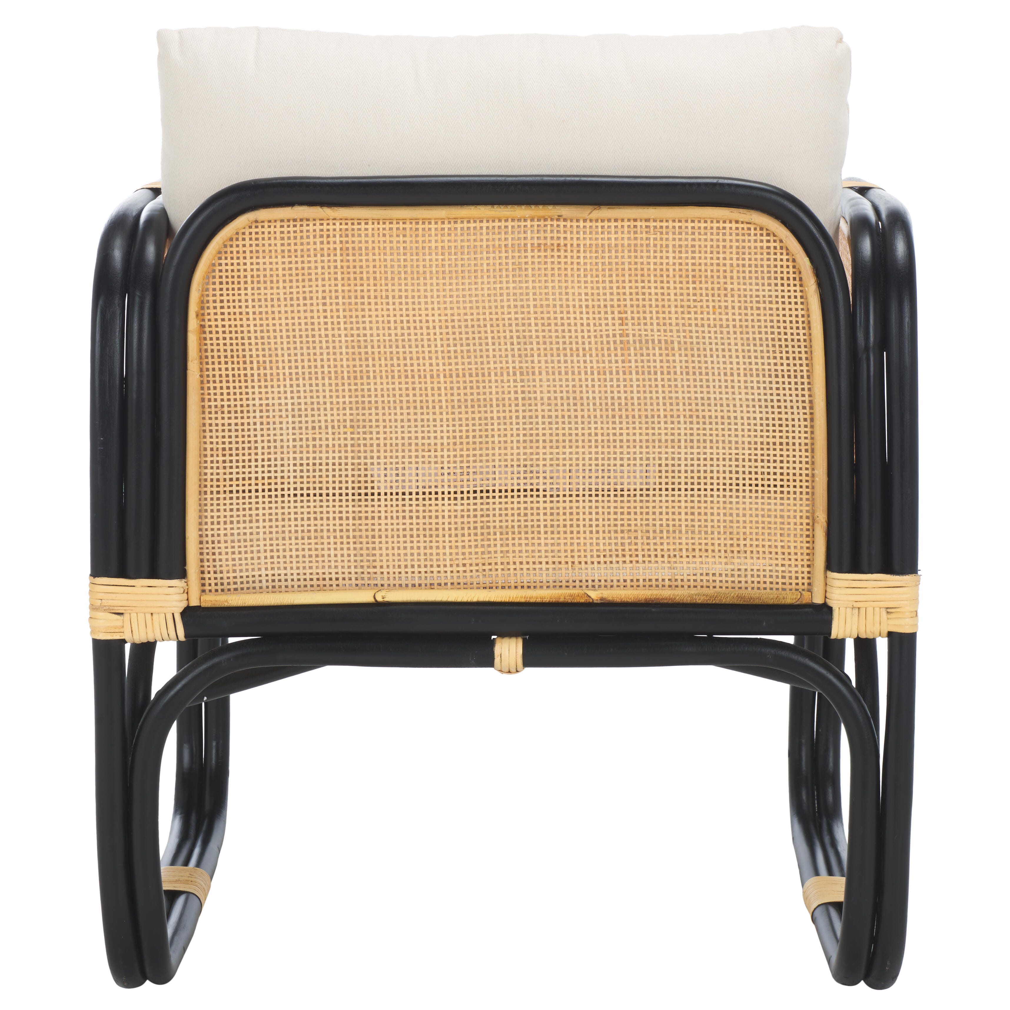 Safavieh Alybeth Accent Chair, White/Black, large