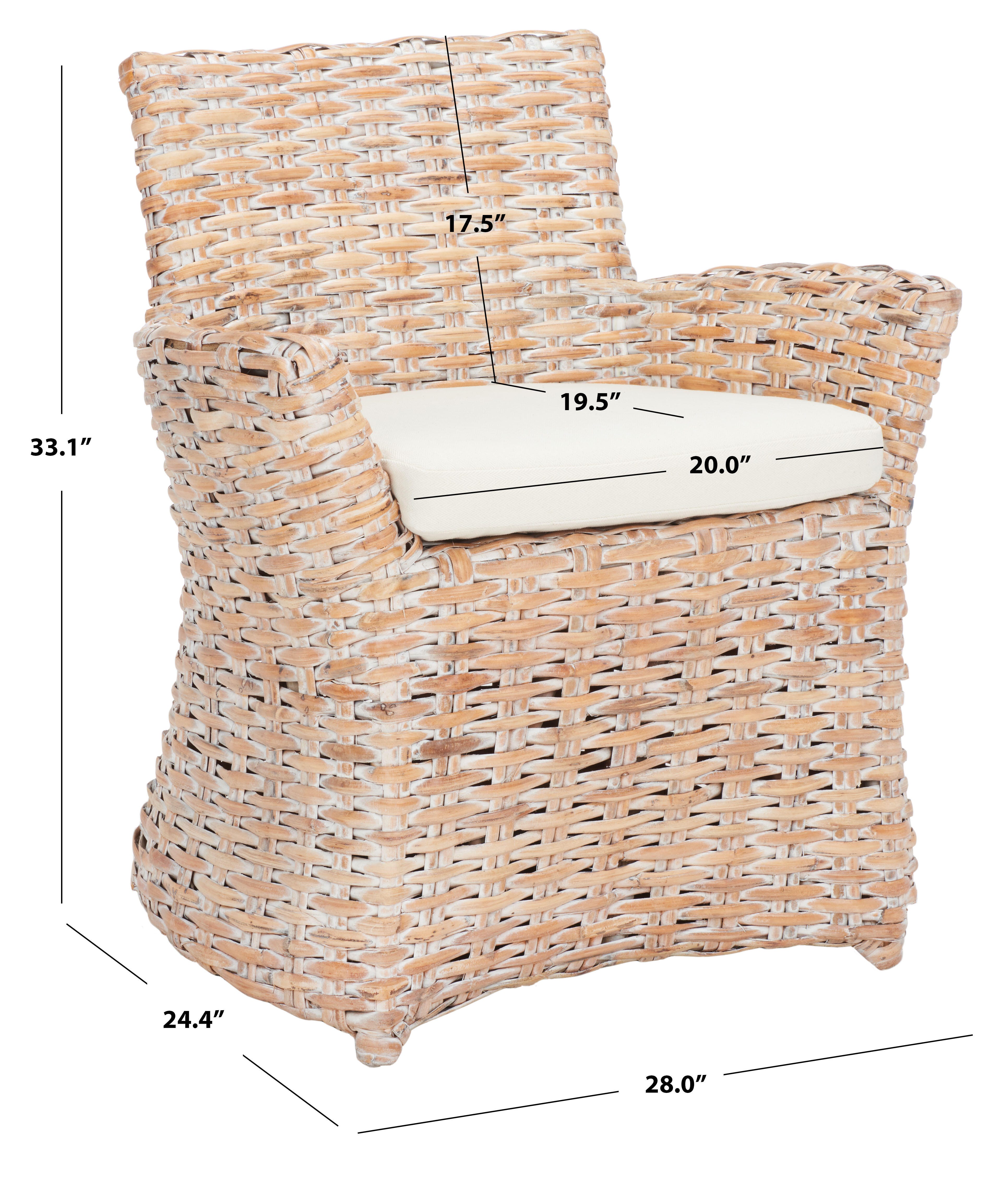 Safavieh Cabana Arm Chair, , large